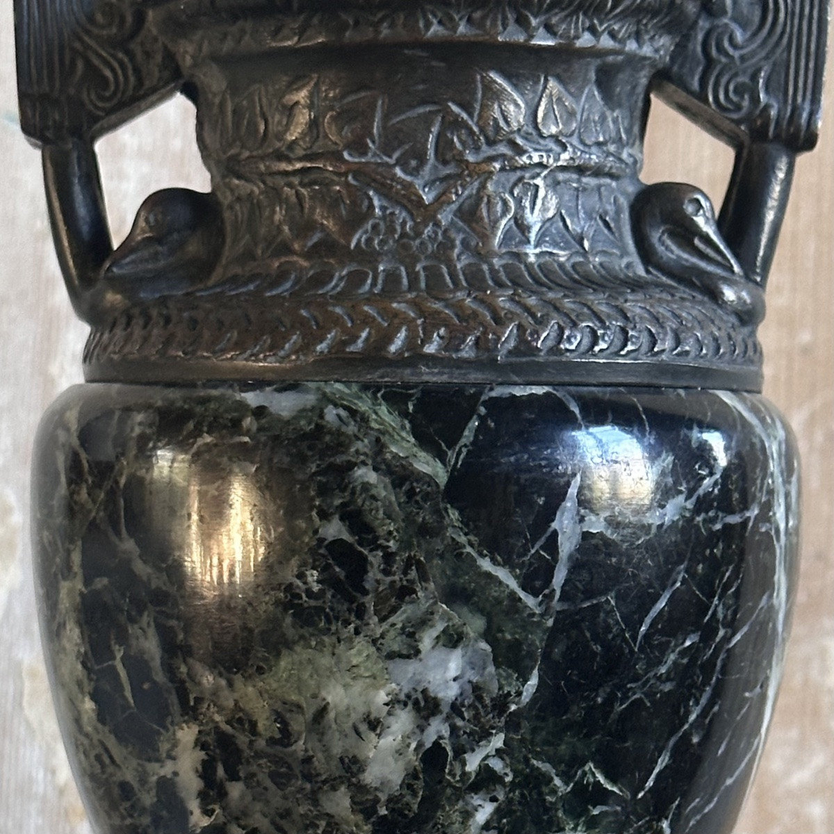 Marble And Bronze Vase-cassolette, 19th Century, Grand Tour-photo-6