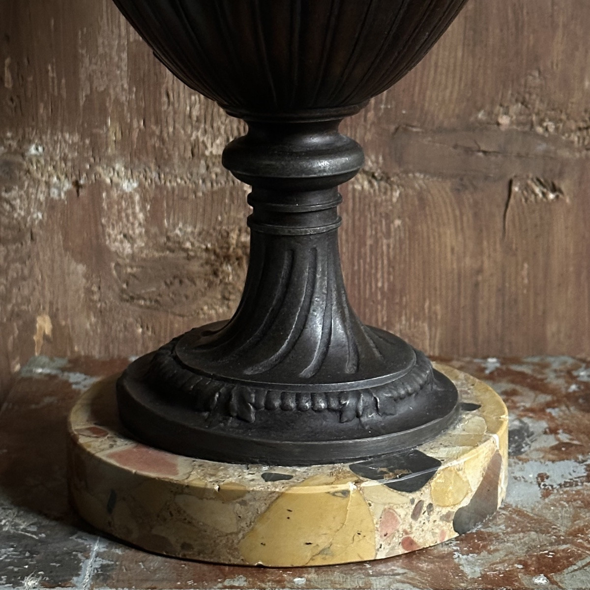 Grand Vase à l’Antique en Régule XIXe-photo-7