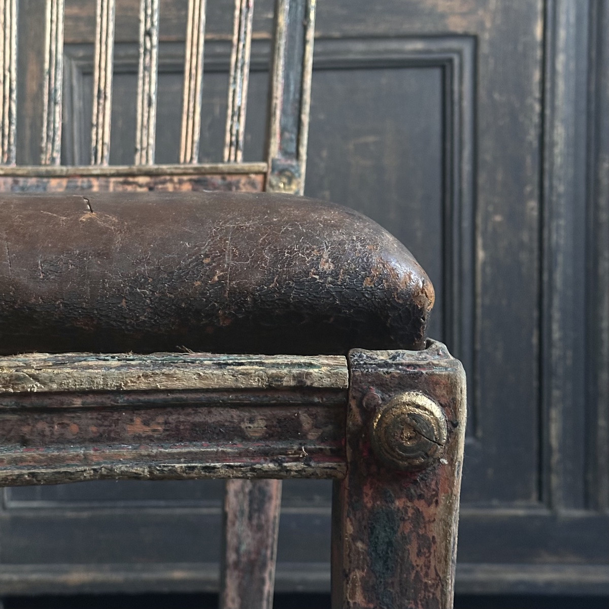 Paire de Chaises Suédoises de Style Gustavien en bois sculpté Année 1834/XIXe-photo-3