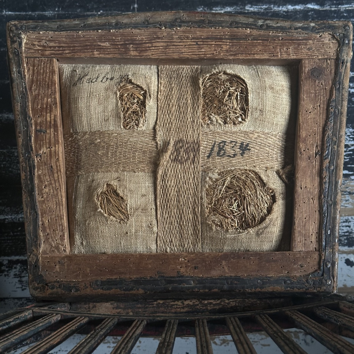 Paire de Chaises Suédoises de Style Gustavien en bois sculpté Année 1834/XIXe-photo-6