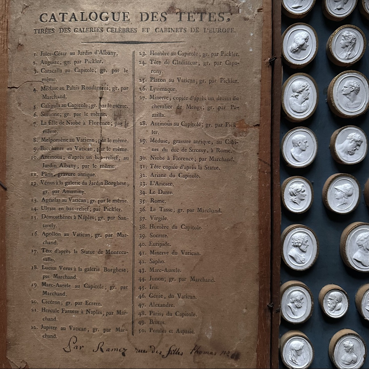 Collection Of 50 Grand Tour 19th Century Intaglio Prints In Its Case With Catalogue -photo-8