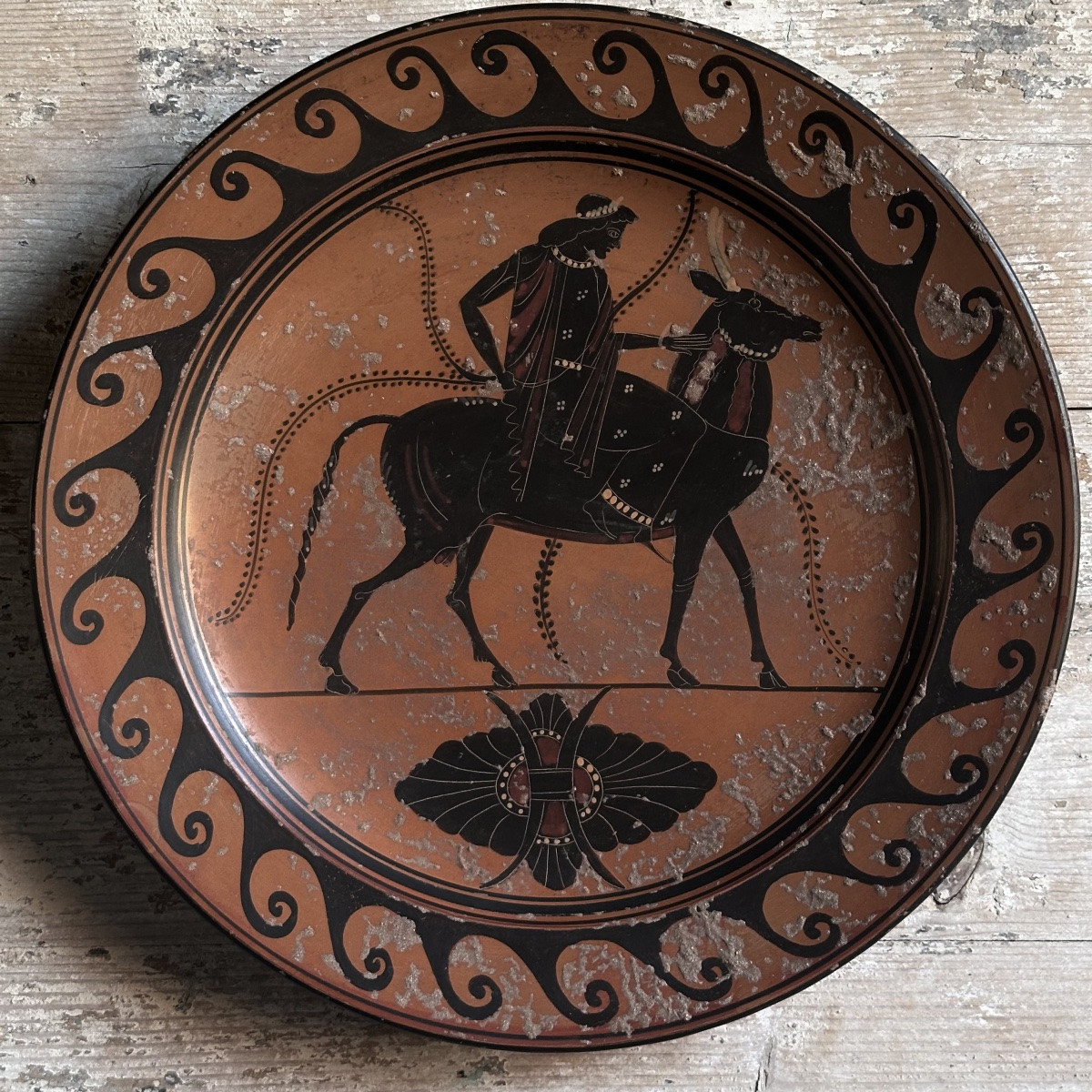 Pair Of Large Neo-greek Platters/terracotta Reproductions, Late 19th/early 20th Century/italy-photo-2