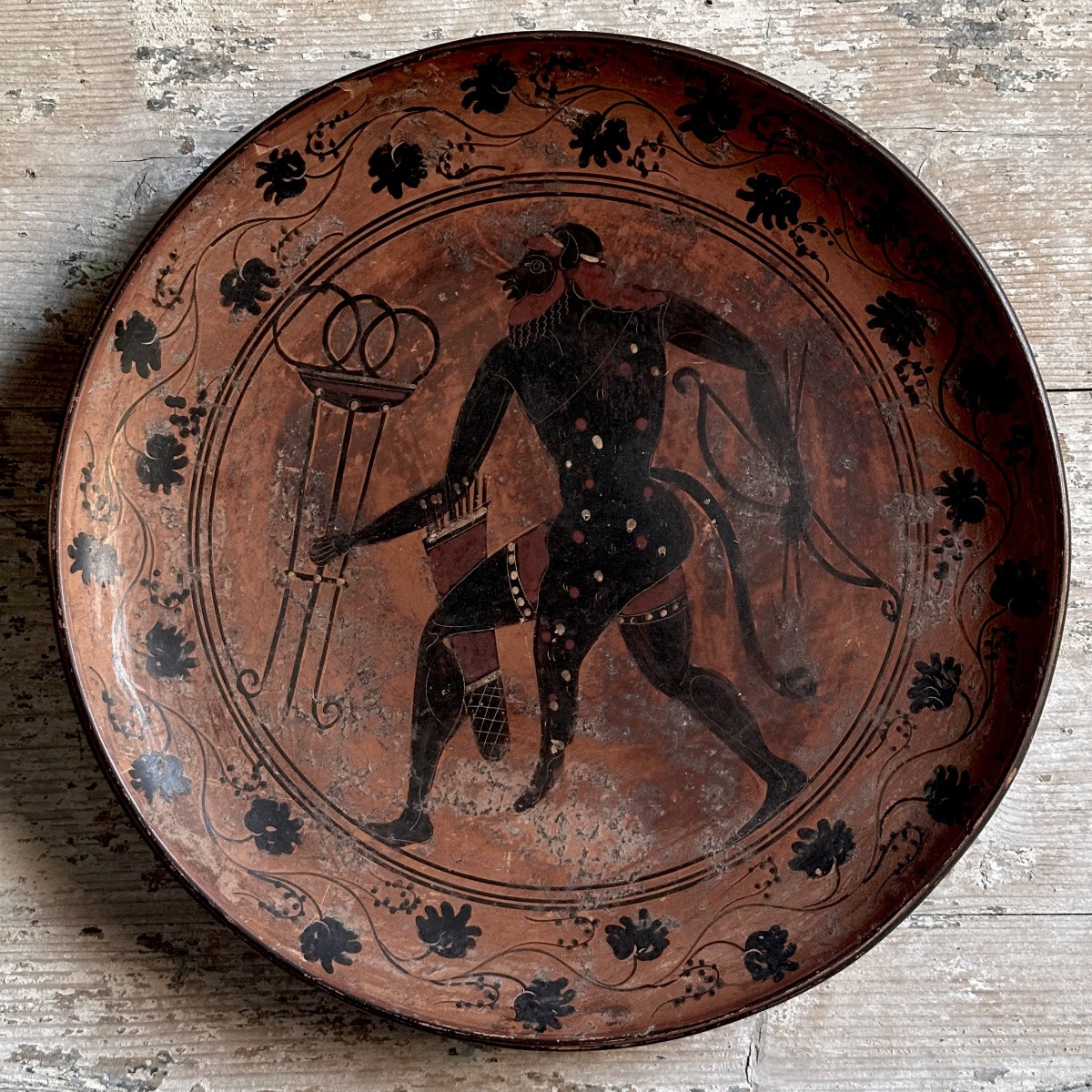 Pair Of Large Neo-greek Platters/terracotta Reproductions, Late 19th/early 20th Century/italy-photo-4