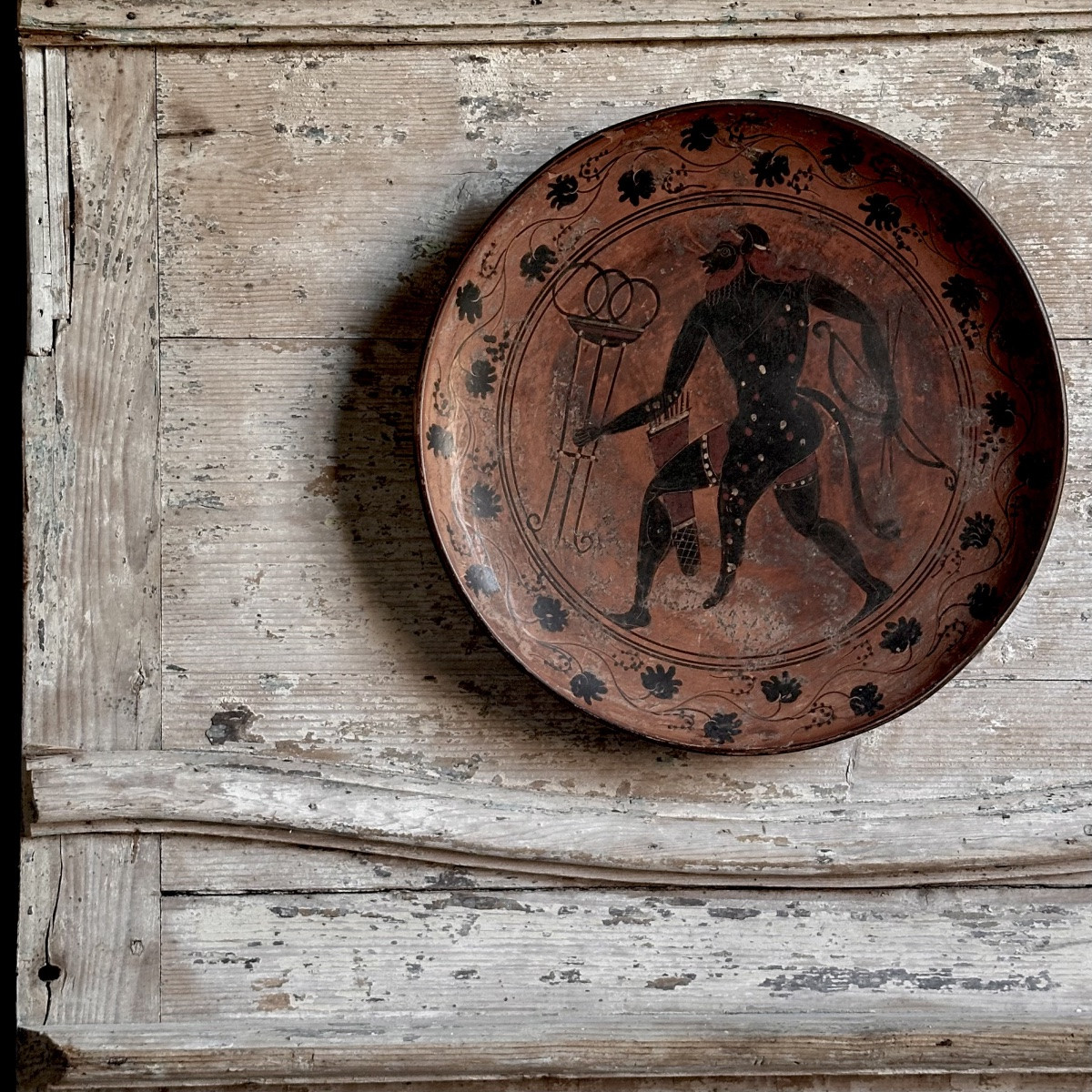 Pair Of Large Neo-greek Platters/terracotta Reproductions, Late 19th/early 20th Century/italy-photo-5