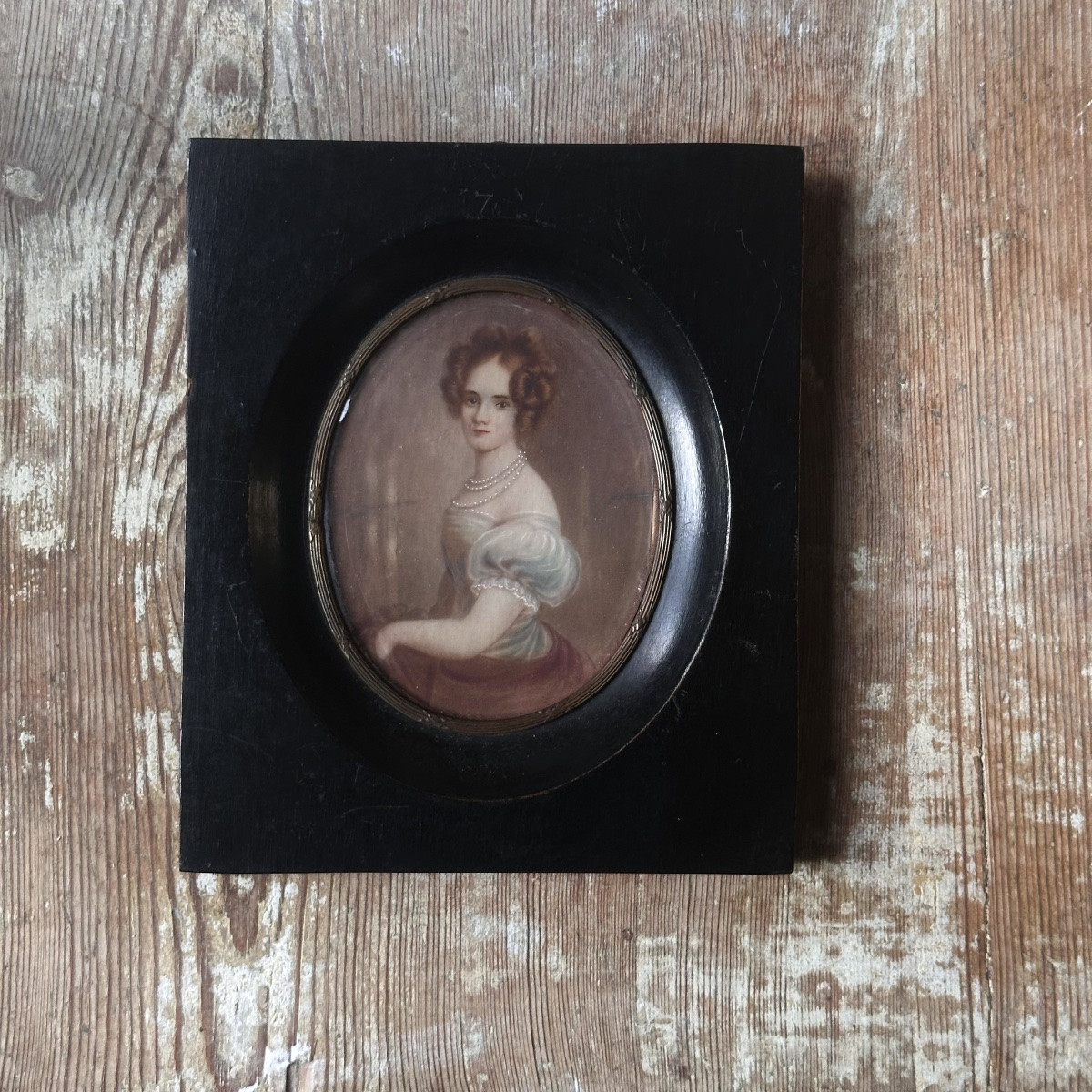 1 Miniature Lady Of 19th Century Quality-photo-5