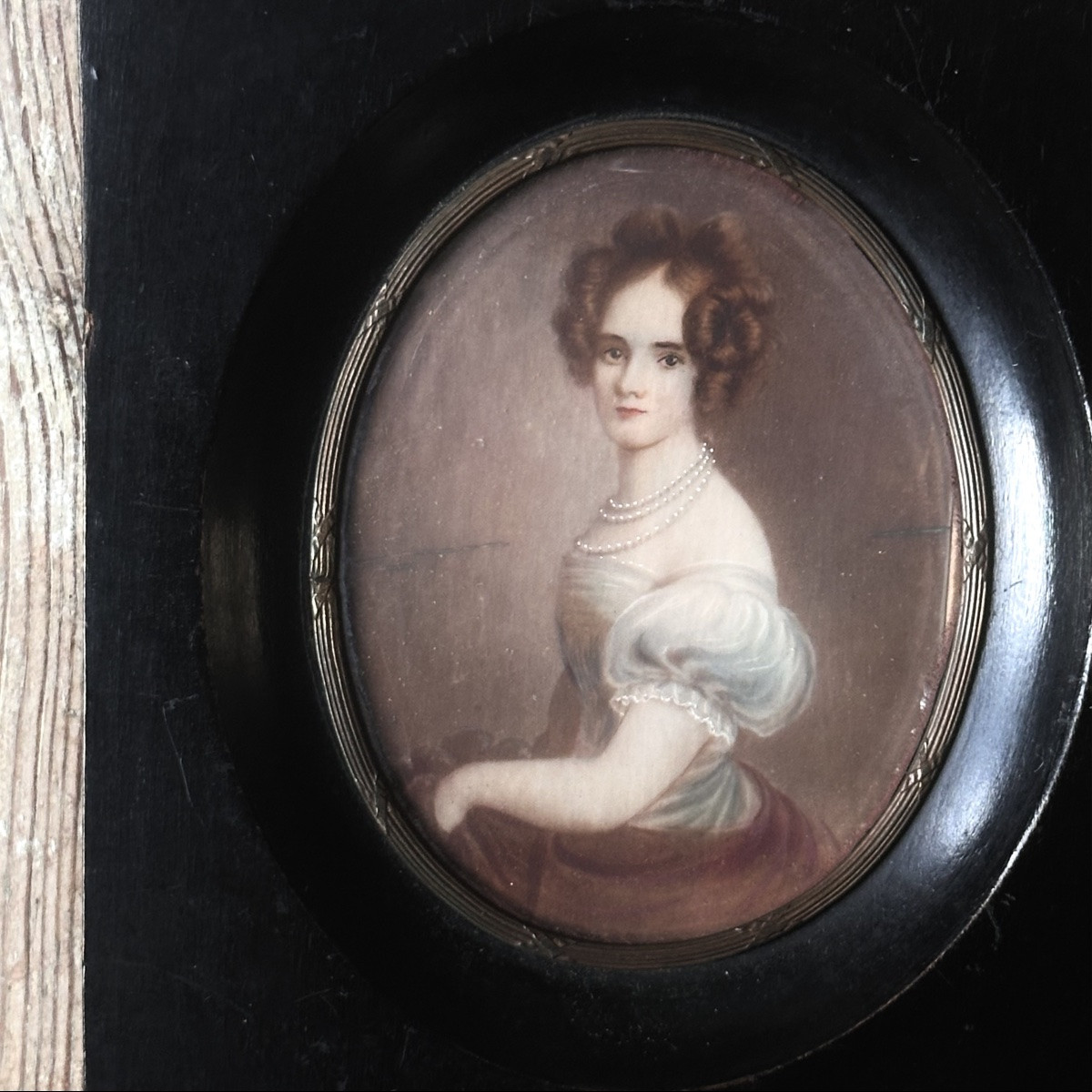 1 Miniature Lady Of 19th Century Quality-photo-7