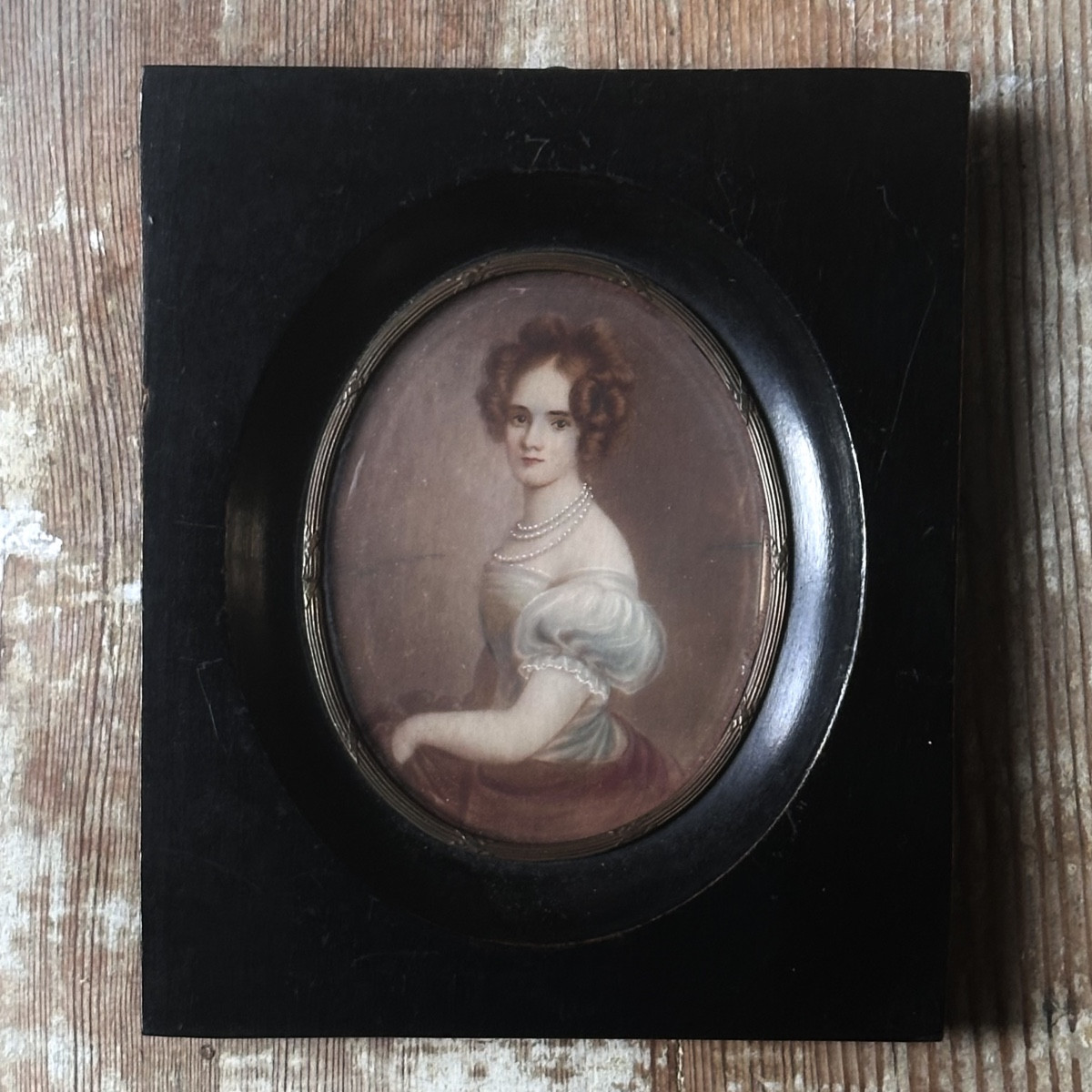 1 Miniature Lady Of 19th Century Quality