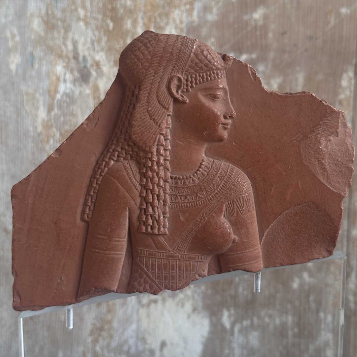 Moulage Fragment de Stèle Déesse Egyptienne/Musée du Louvre/XXe-photo-1