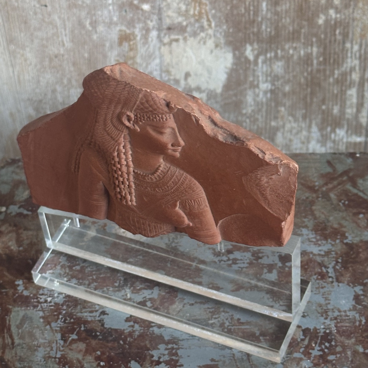 Moulage Fragment de Stèle Déesse Egyptienne/Musée du Louvre/XXe-photo-7