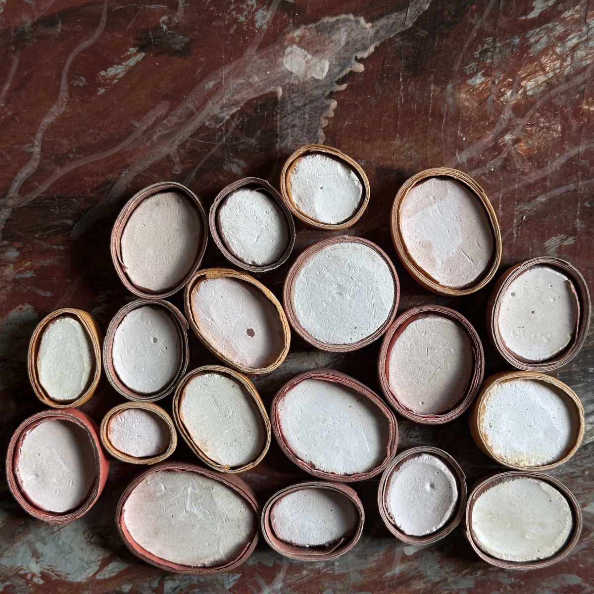 Lot Of 19 Plaster Casts Of «intaglios»italy Circa 1800-photo-7