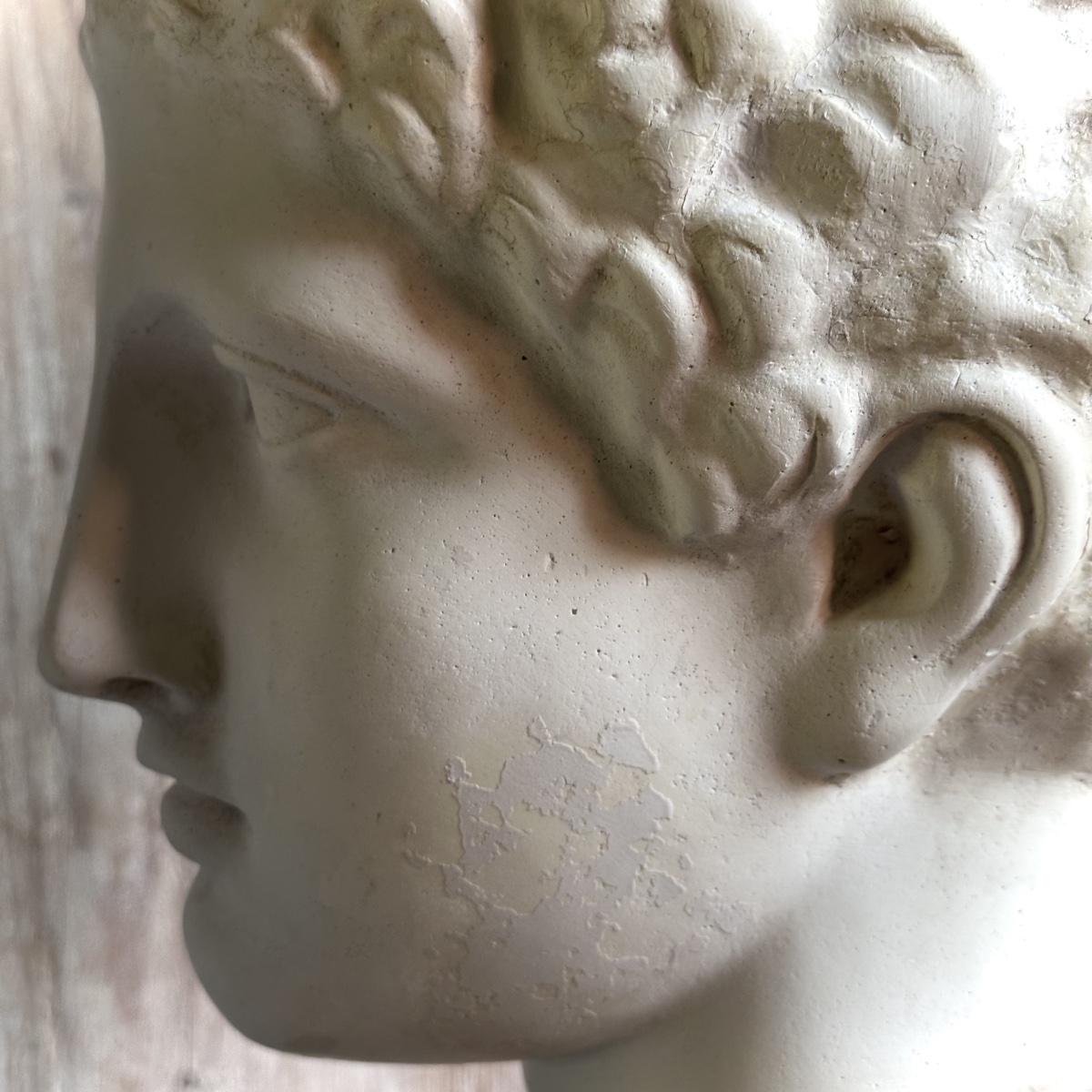 Bust Of A Young Ephebe In The Classical Style / 19th–20th-century Plaster Cast-photo-3