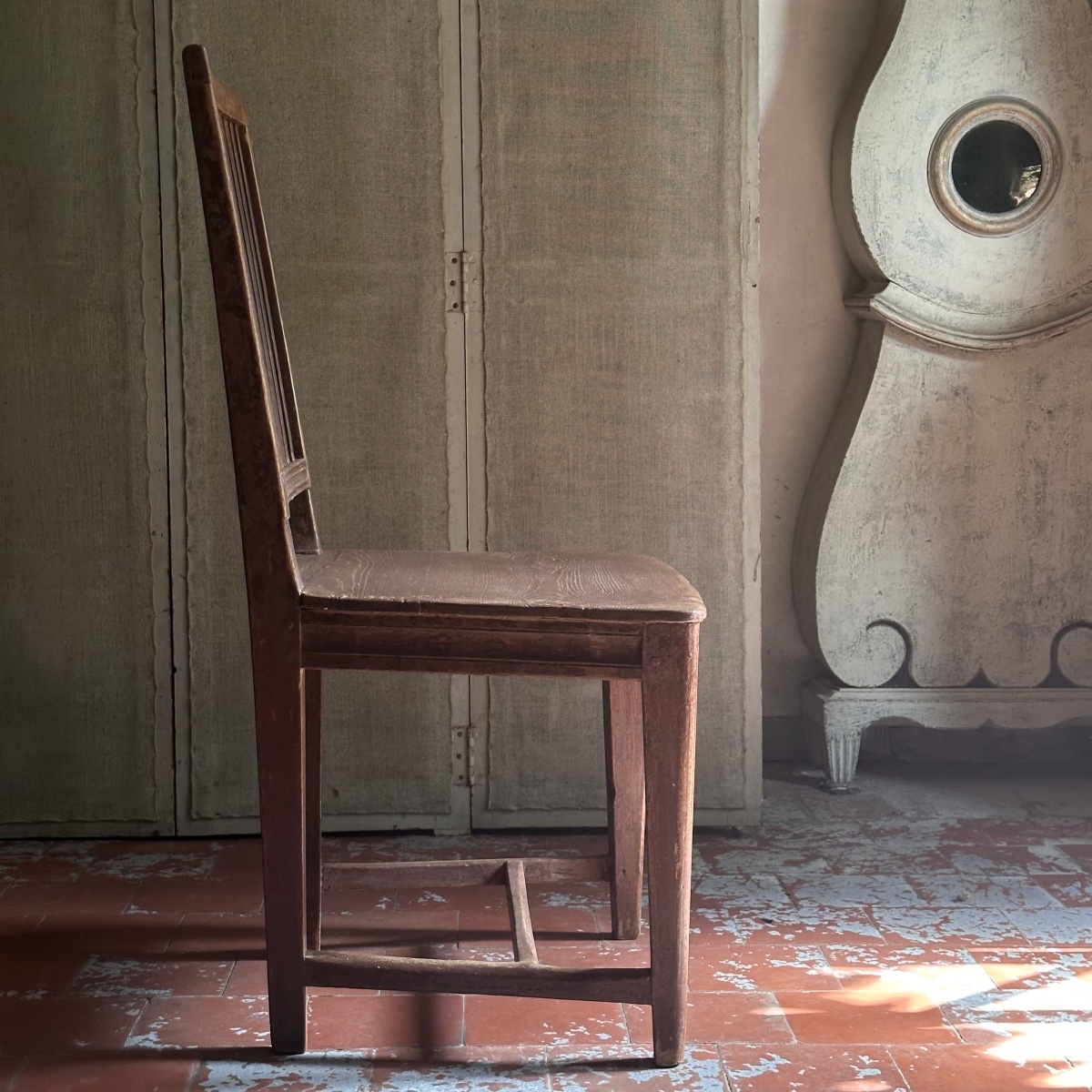 Swedish “allmoge” Chair, 1800/late 18th Century-photo-3