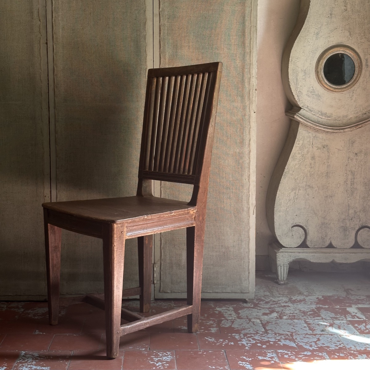 Swedish “allmoge” Chair, 1800/late 18th Century-photo-4