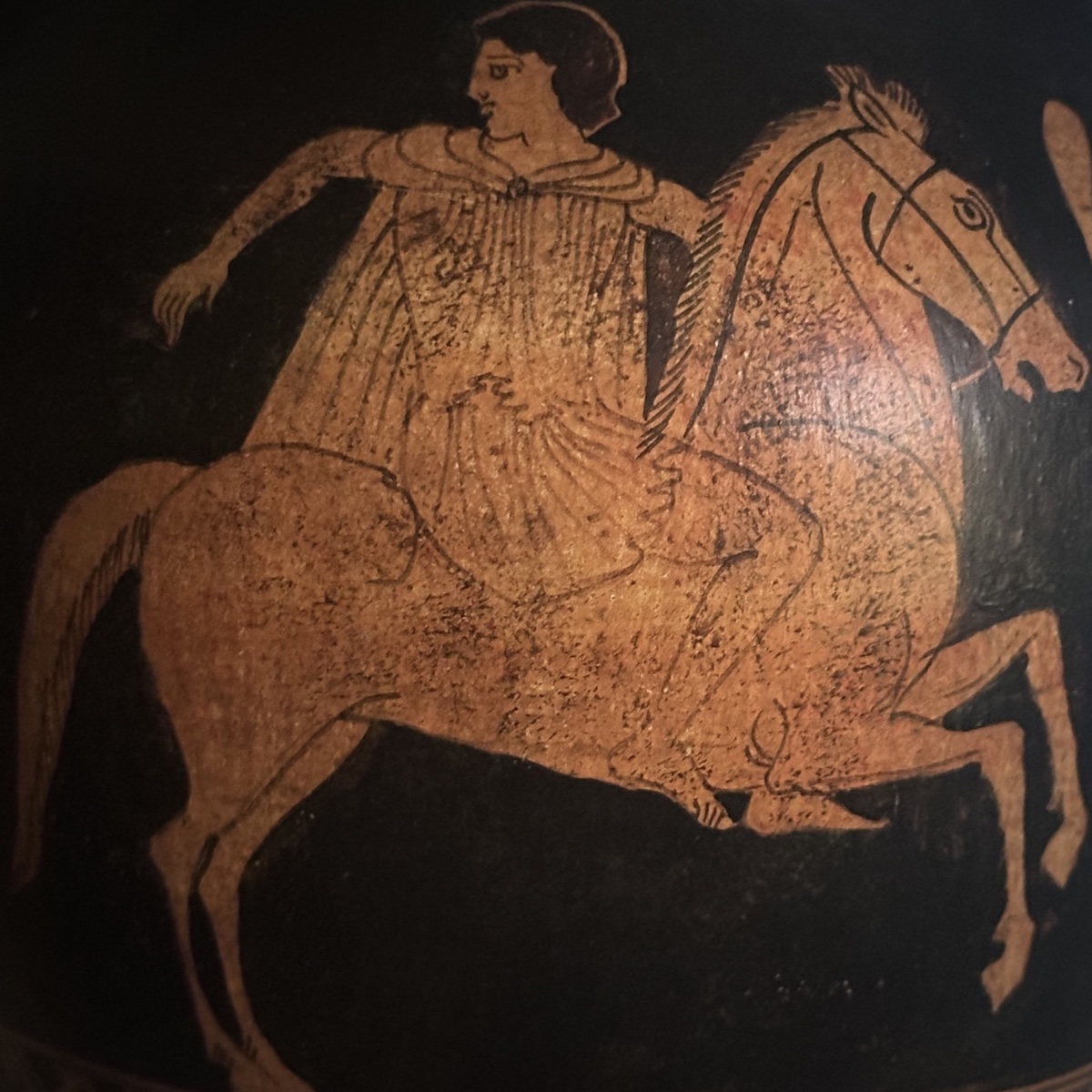 Paire Vases Grecs Terre Cuite vernissée Reproduction début XXe Italie-photo-1