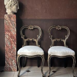 Pair Of 18th Century Venetian Chairs