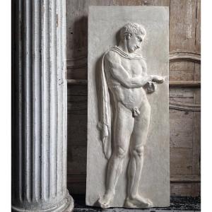 Grand Bas Relief « ÉROS » Moulage Plâtre d’après l’Antique/XXe