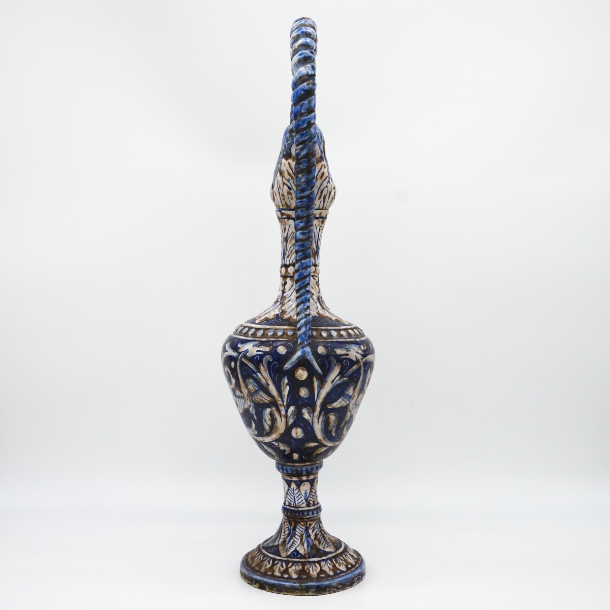 Artistic Ceramic Ewer From Gualdo Tadino, 20th Century-photo-4