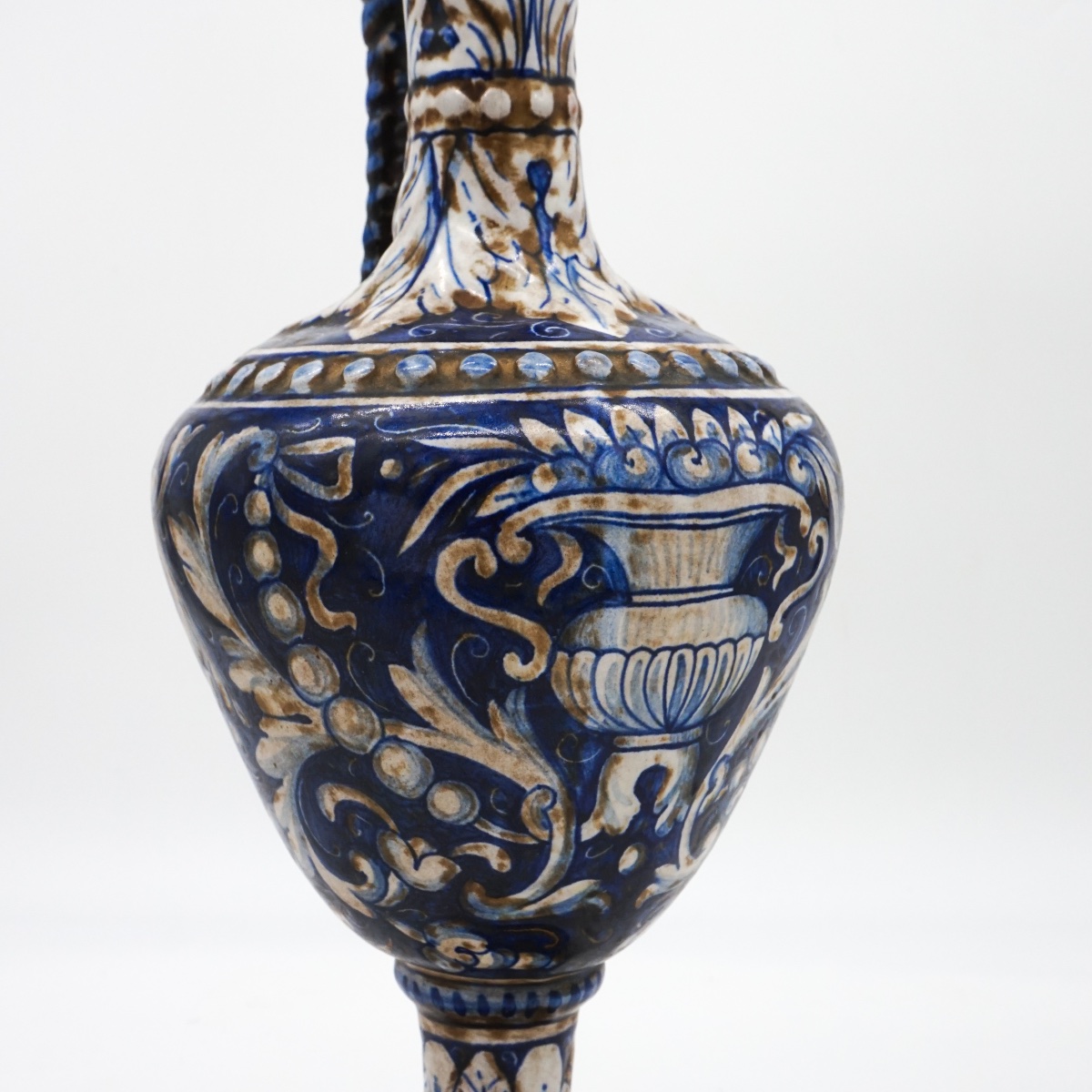 Artistic Ceramic Ewer From Gualdo Tadino, 20th Century-photo-4