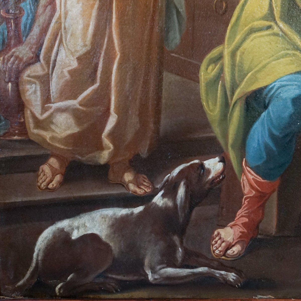 Religious Scene: The Supper At Emmaus – Italian School, 18th Century-photo-4