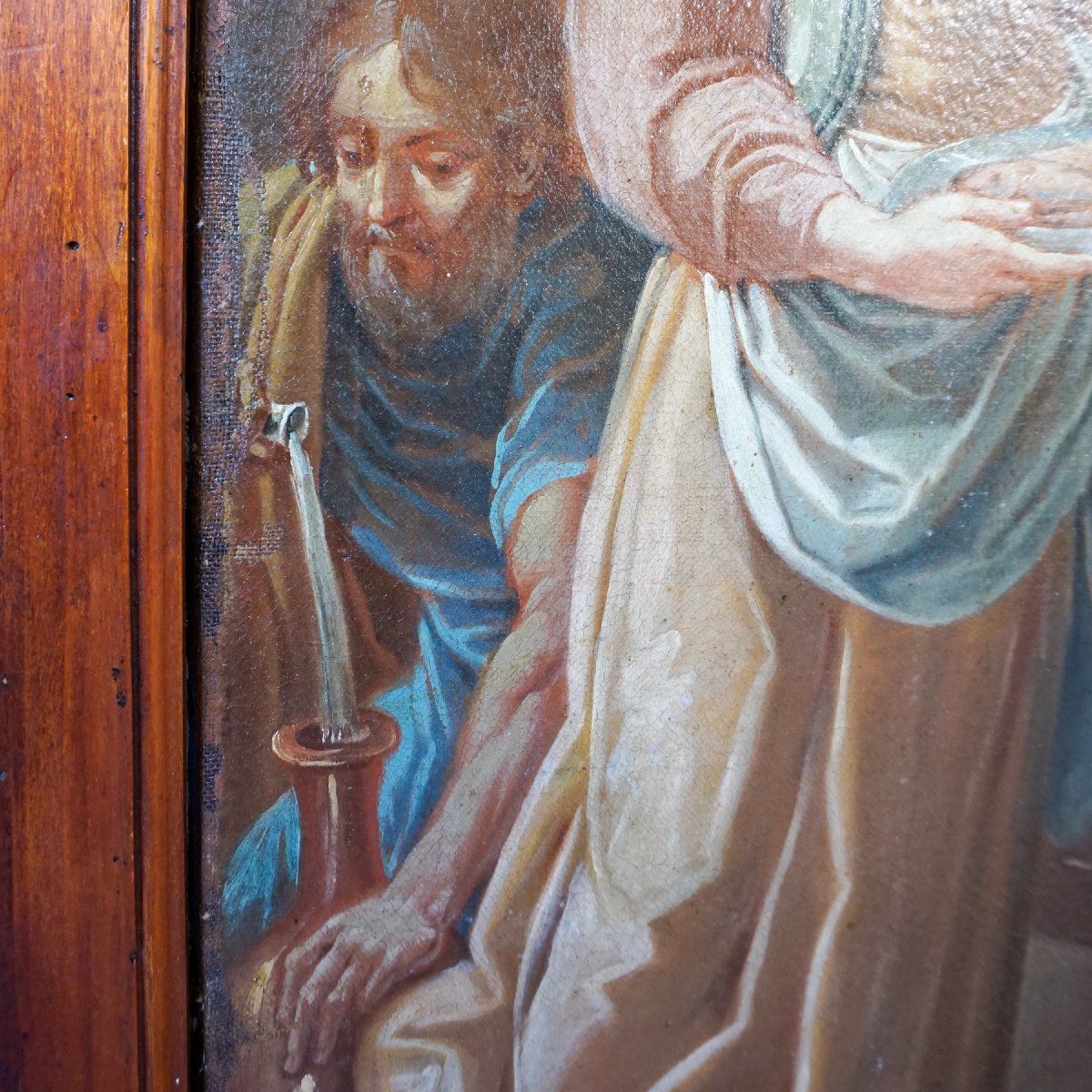 Religious Scene: The Supper At Emmaus – Italian School, 18th Century-photo-4