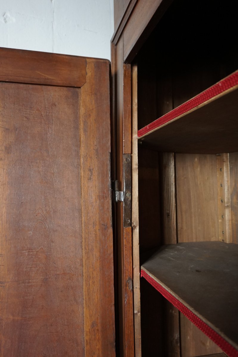 Antique Alder/pearwood Door Surround Repurposed As A Cabinet – Italy, Late 18th / 19th Century-photo-3