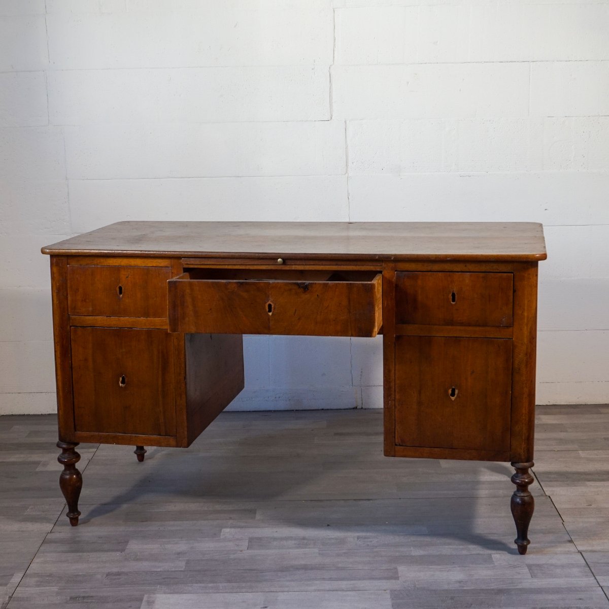 Antique Italian Work Desk With Pull-out Writing Surface – 19th Century-photo-3
