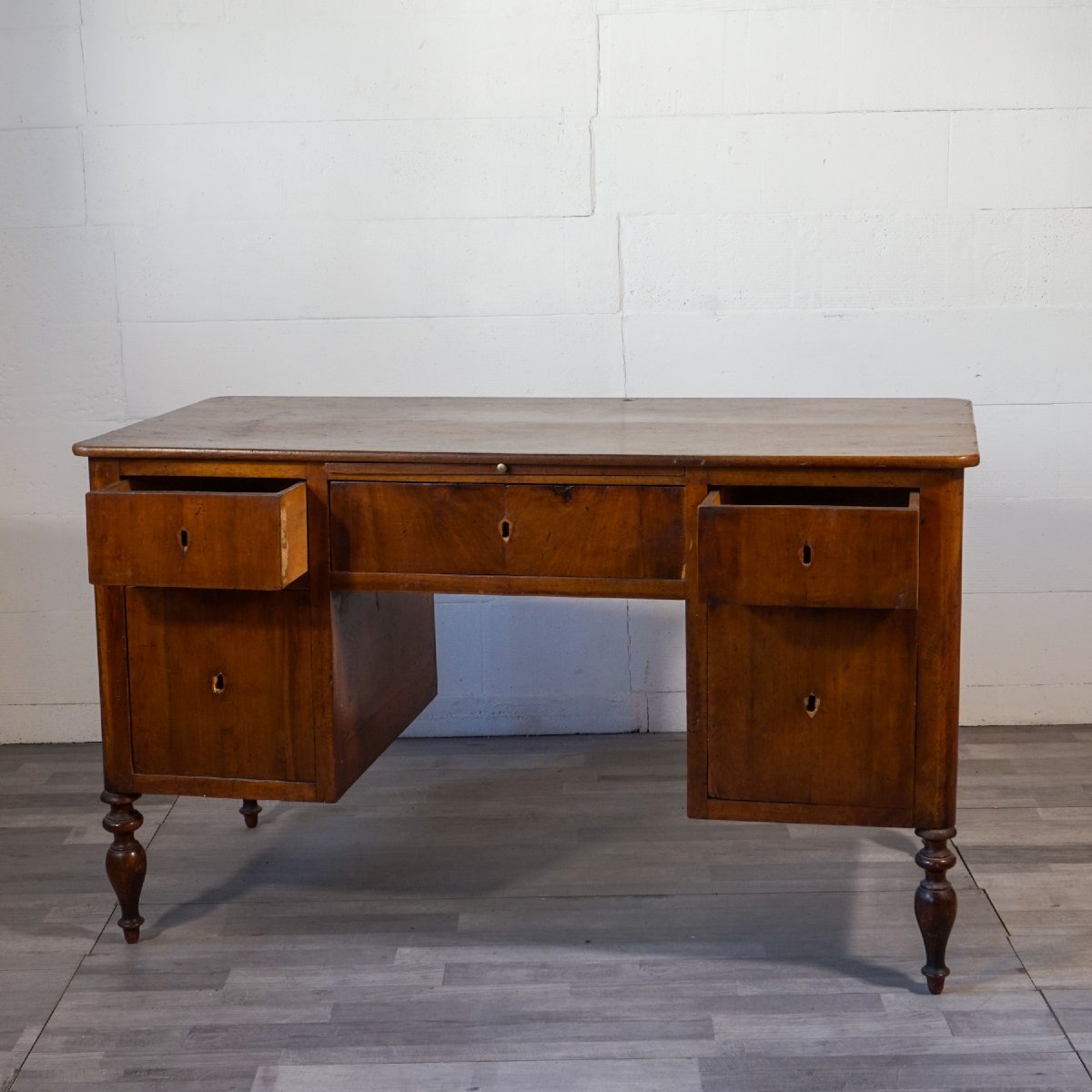 Antique Italian Work Desk With Pull-out Writing Surface – 19th Century-photo-4