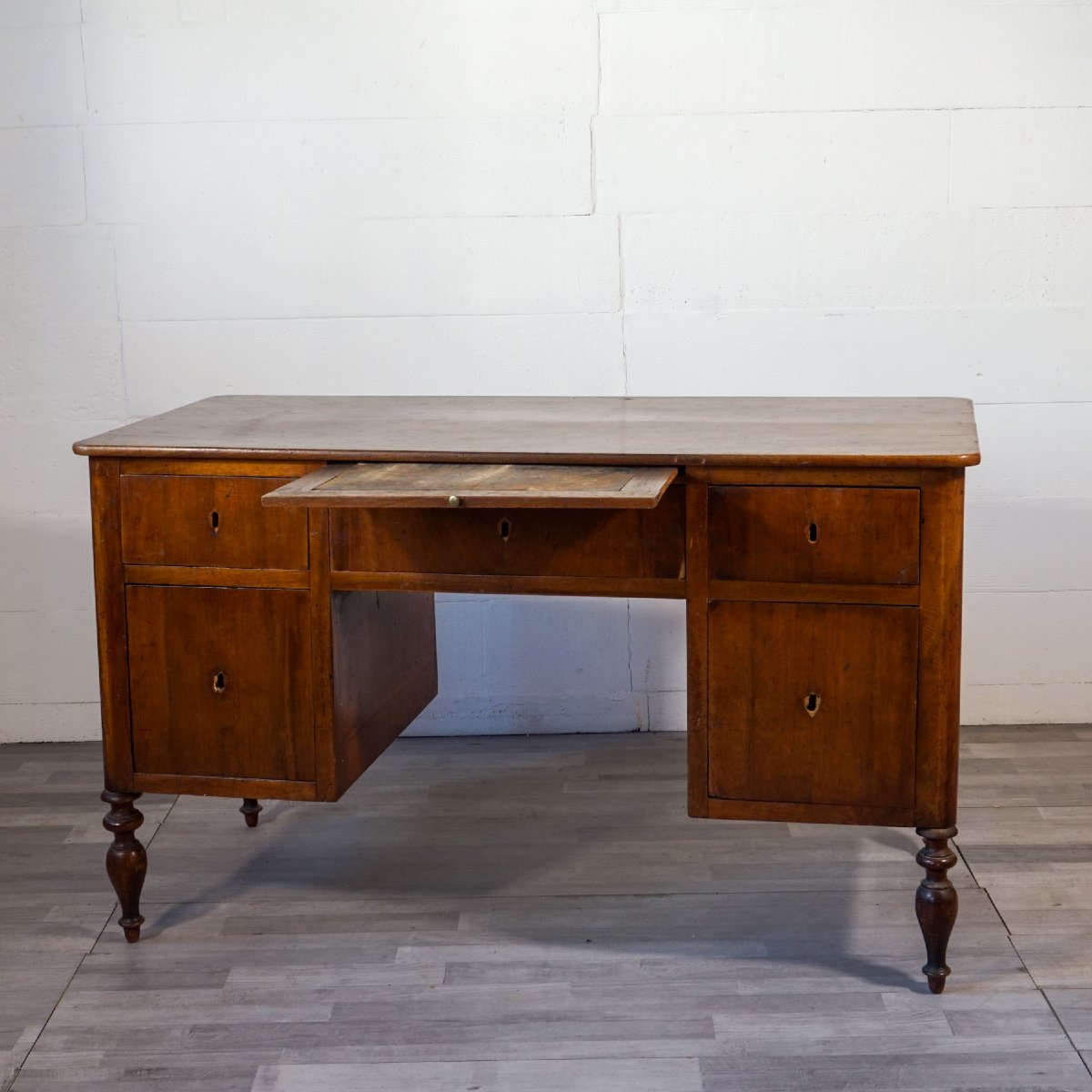 Antique Italian Work Desk With Pull-out Writing Surface – 19th Century-photo-1