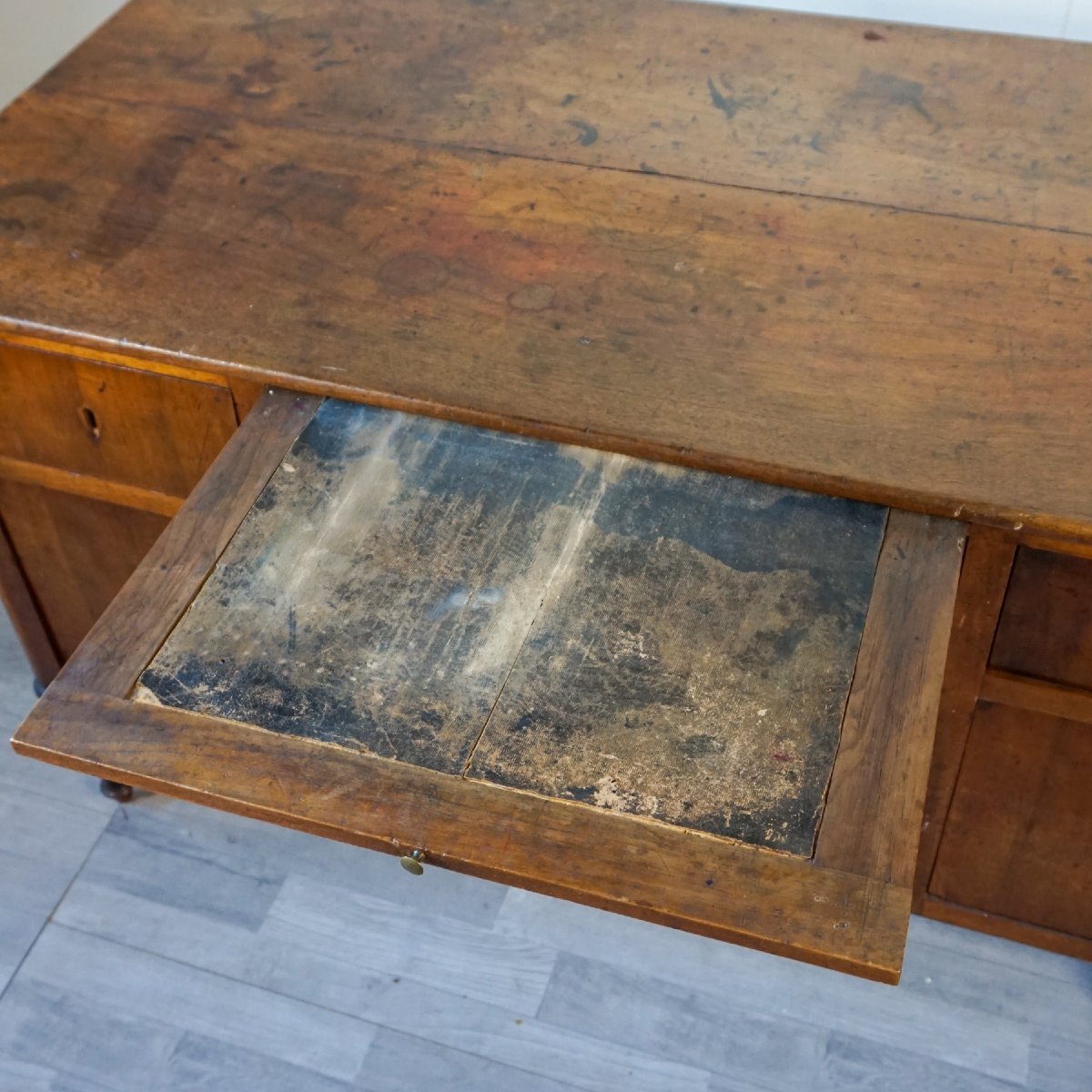 Antique Italian Work Desk With Pull-out Writing Surface – 19th Century-photo-2