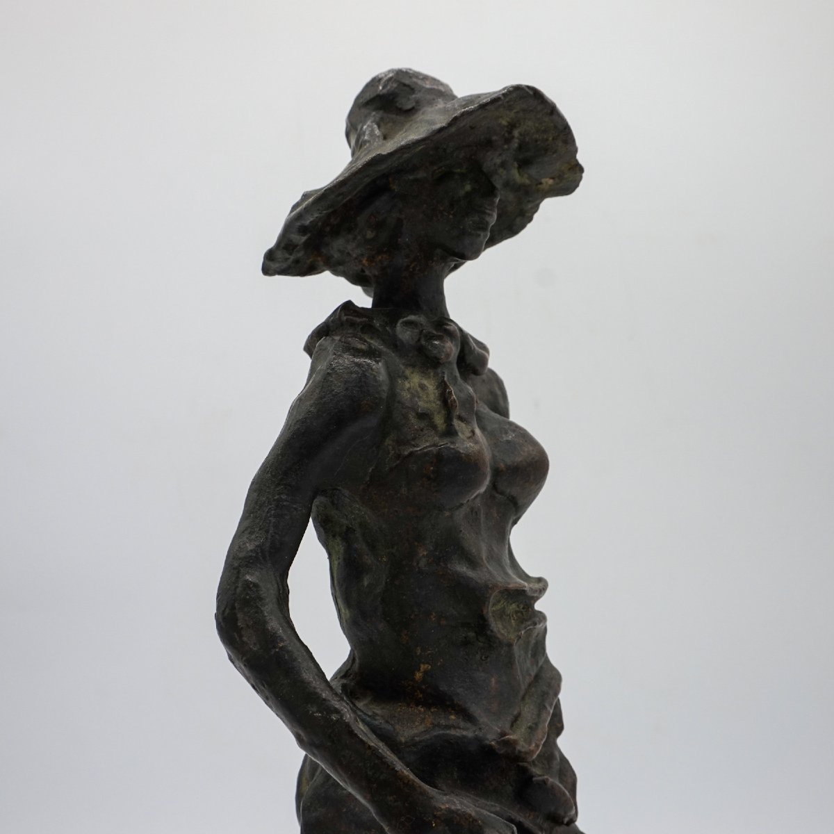Paire de sculptures en bronze « Mondina » et « Seminatore » d’Augusto Murer – Italie, 1975-photo-5