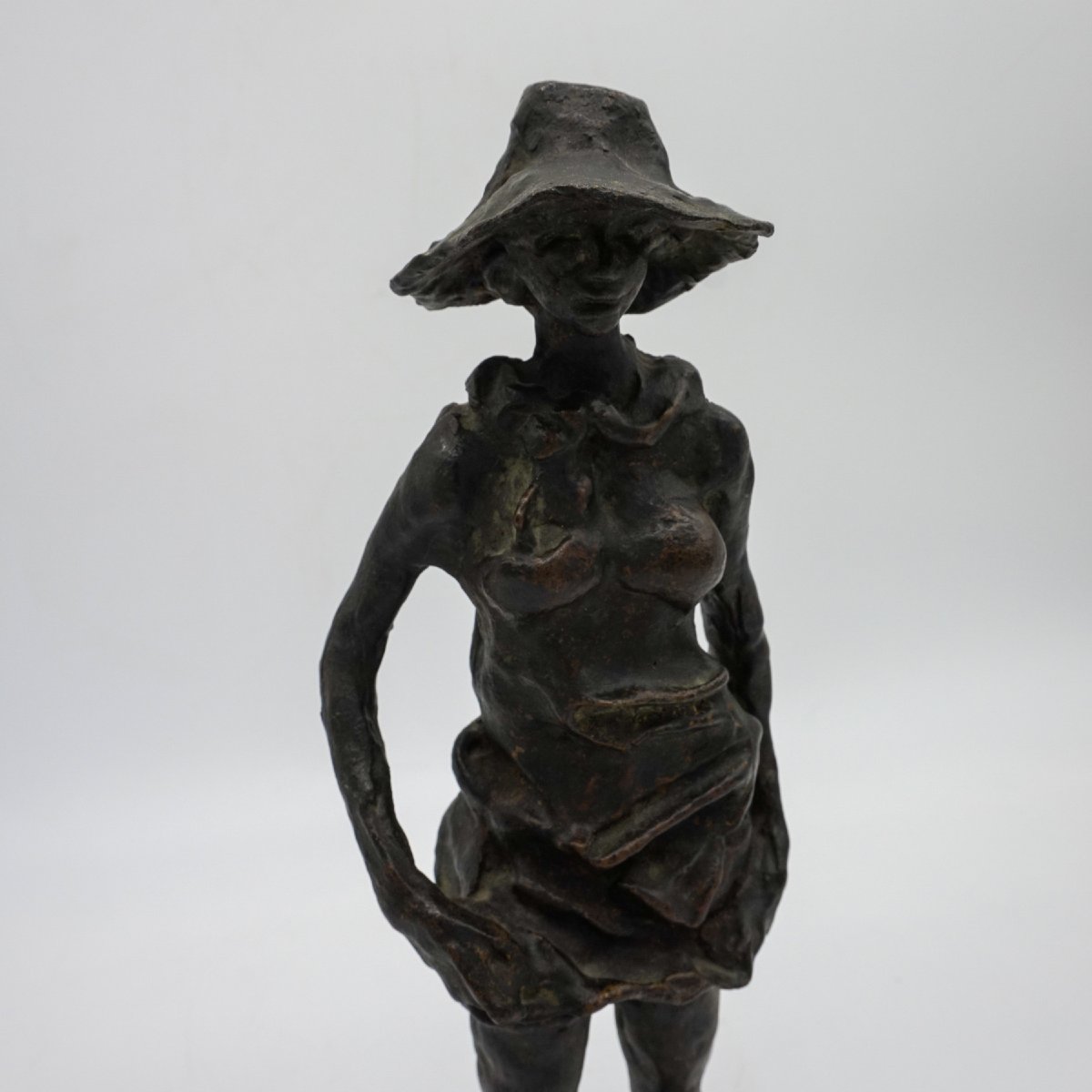Paire de sculptures en bronze « Mondina » et « Seminatore » d’Augusto Murer – Italie, 1975-photo-6