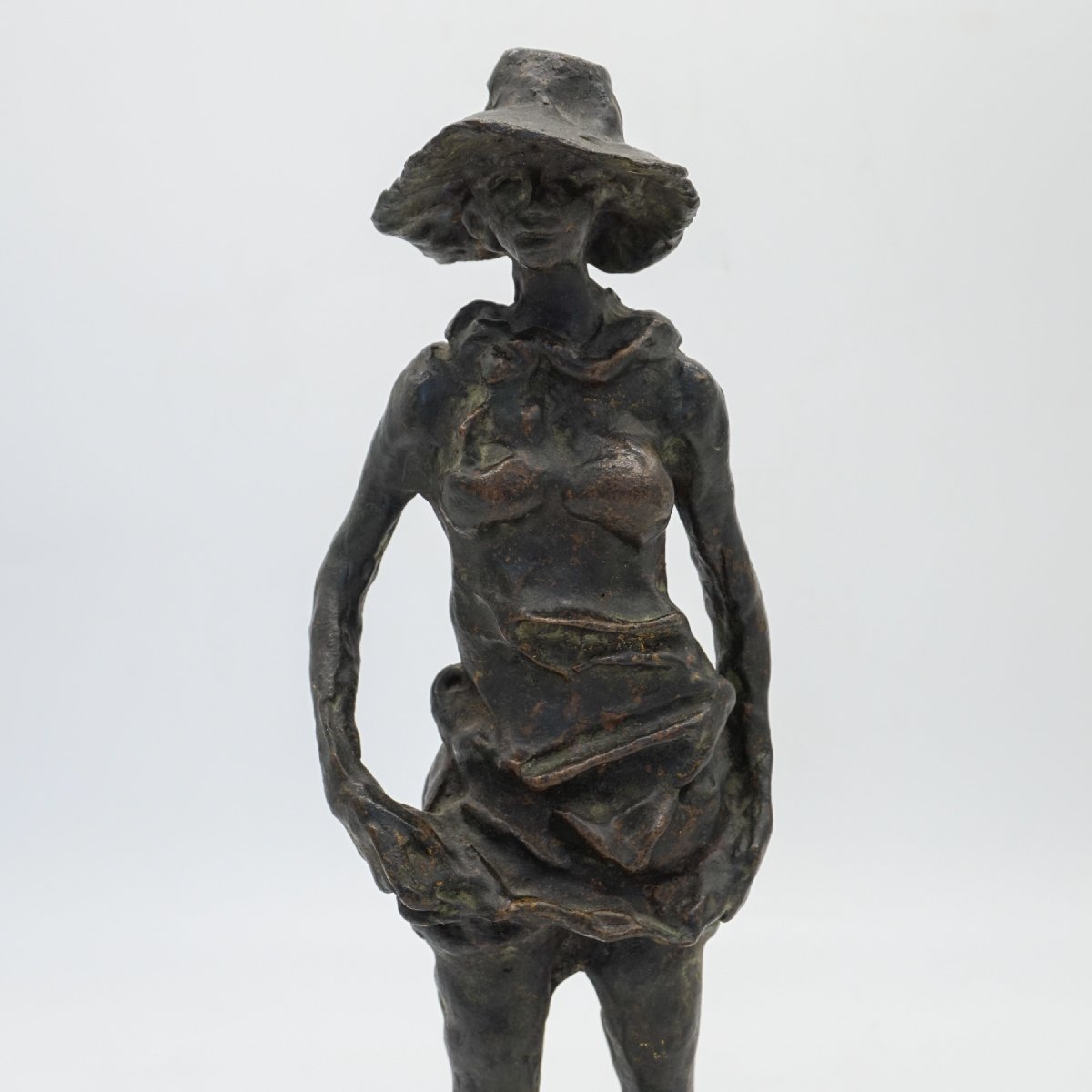 Paire de sculptures en bronze « Mondina » et « Seminatore » d’Augusto Murer – Italie, 1975-photo-7