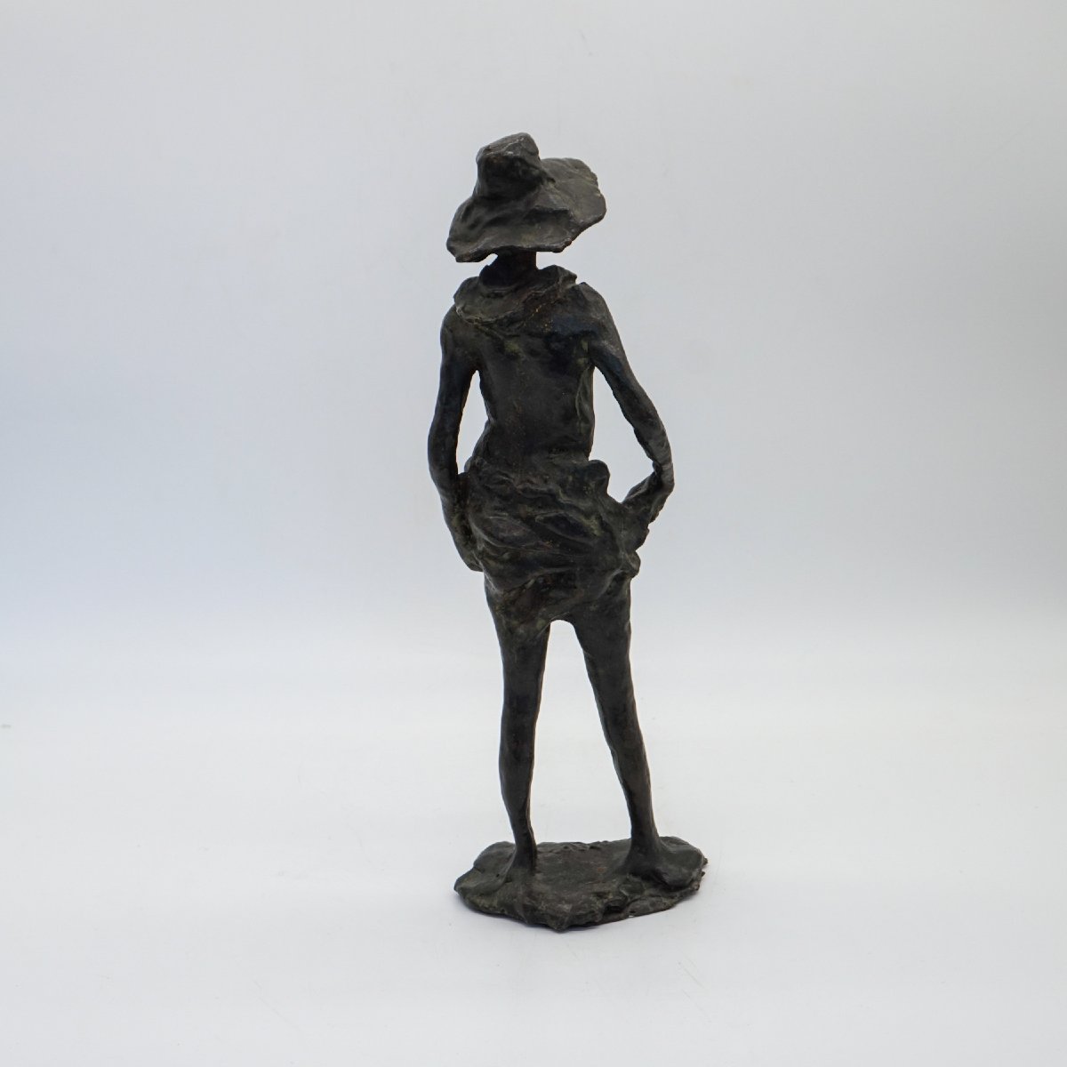 Paire de sculptures en bronze « Mondina » et « Seminatore » d’Augusto Murer – Italie, 1975-photo-8