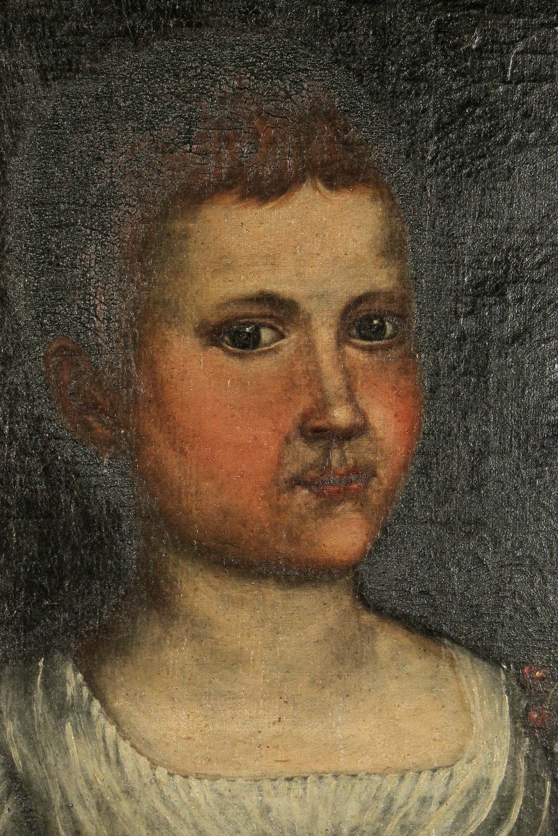 Disturbing Old Portrait, Oil Painting Of A Young Girl Dated 1821 / Oddities-photo-3