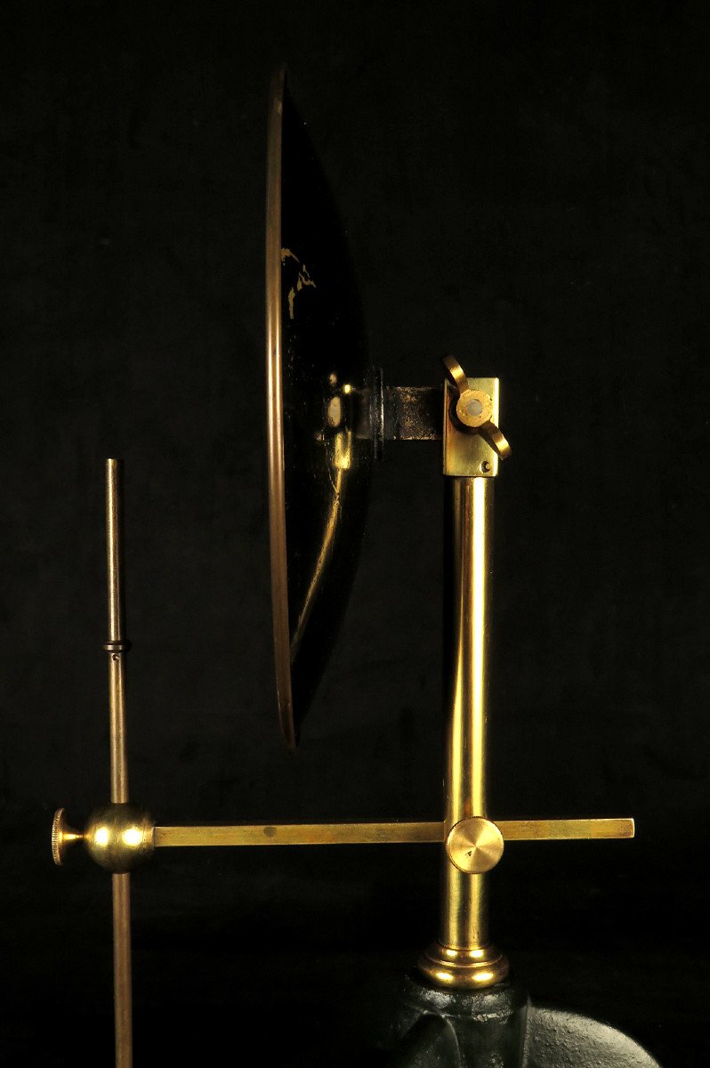 Rare Paire De Miroirs Ardents, Instruments Scientifiques Vers 1870 / Duboscq Paris Collection-photo-3