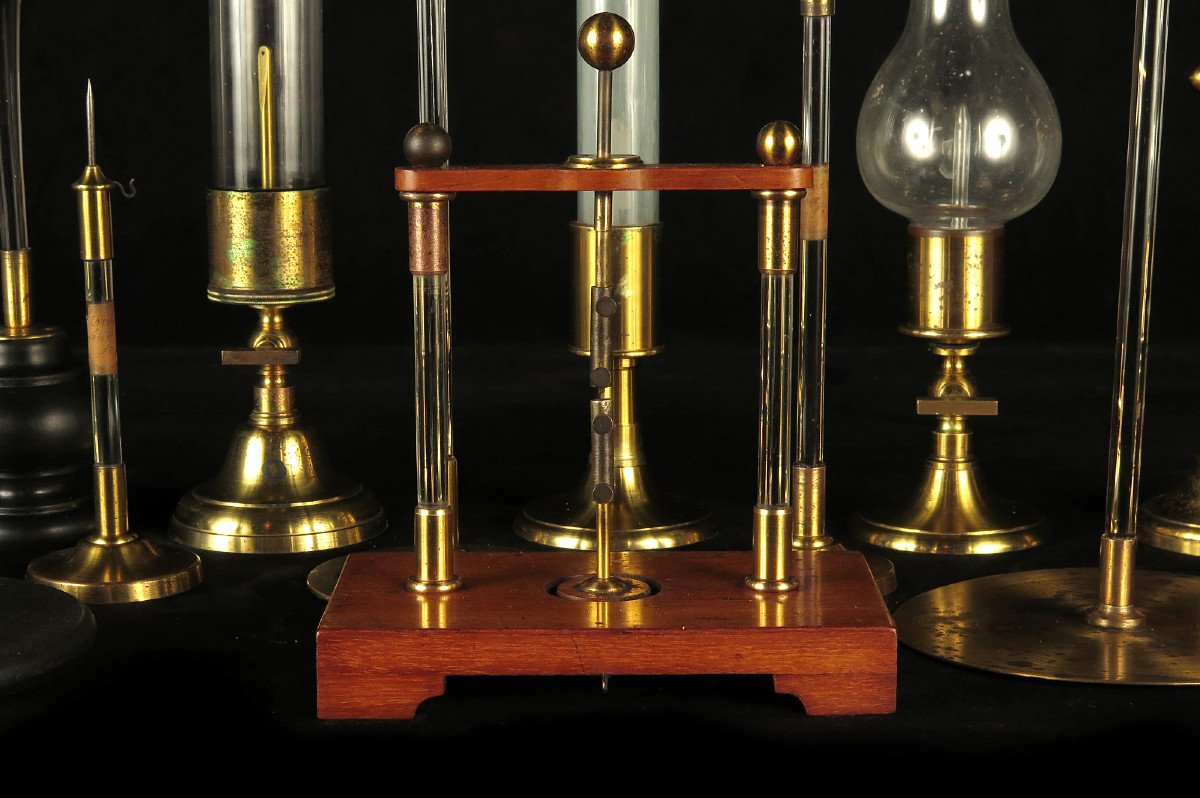 Rare Série De 11 Instruments Scientifiques Du XIXeme Siècle / Experiences Cabinet Curiosités-photo-2