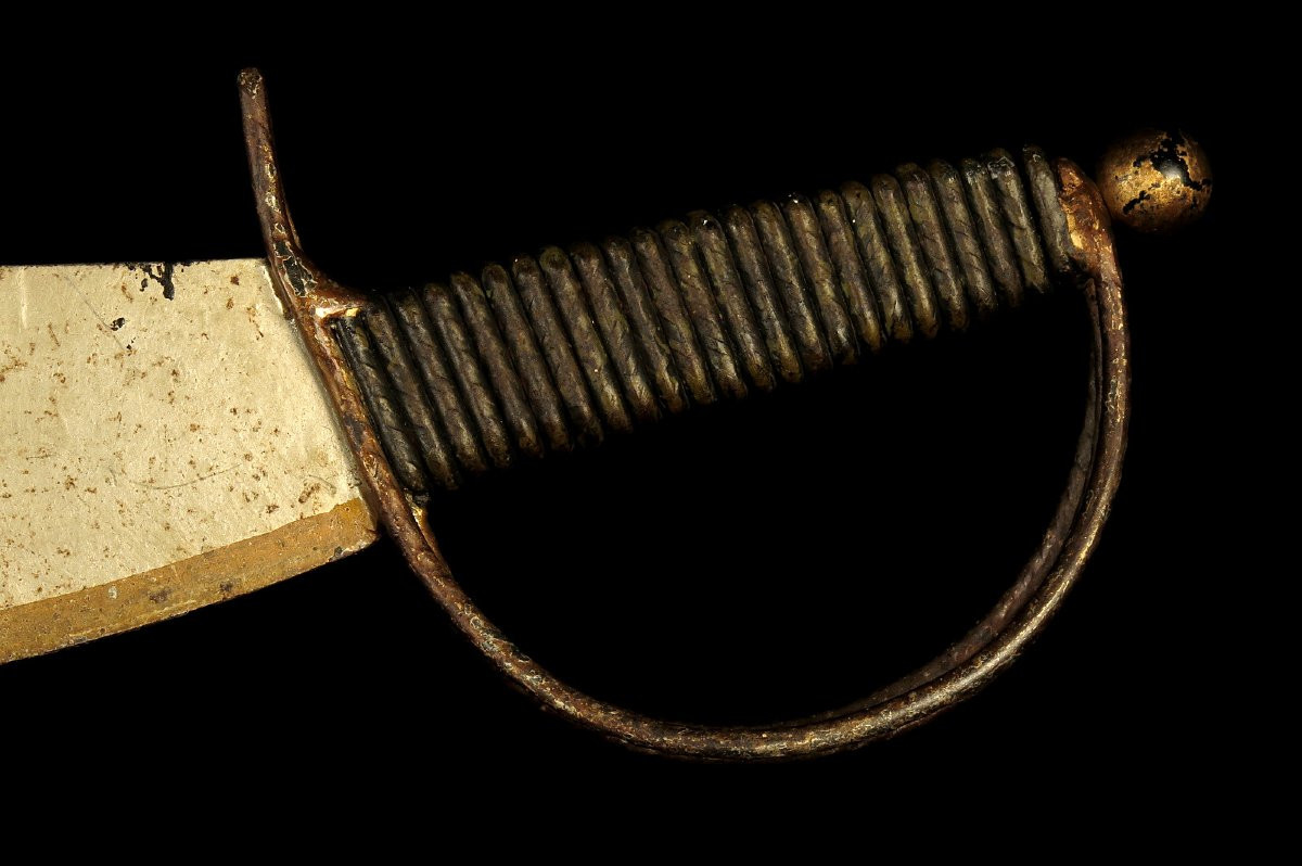 Amazing And Old Bar Sign "aufschneider" Circa 1920 / Wrought Iron Saber-photo-4