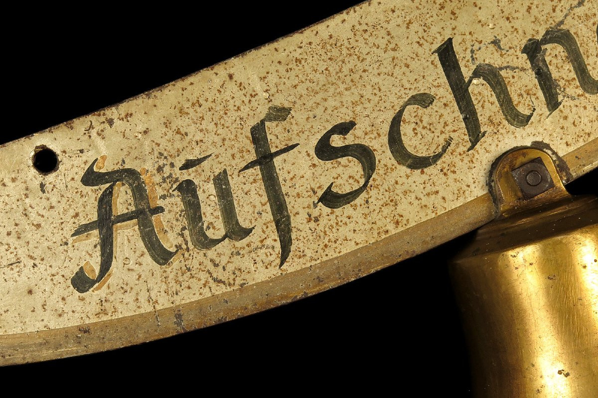 Amazing And Old Bar Sign "aufschneider" Circa 1920 / Wrought Iron Saber-photo-6