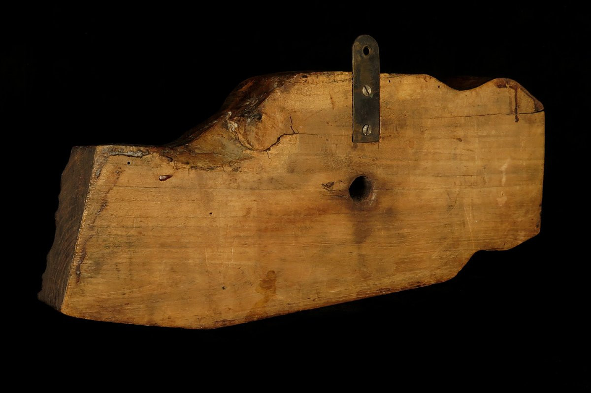 Ancien verrou de fût, art populaire Alsacien vers 1920 / Travail de marinier-photo-2