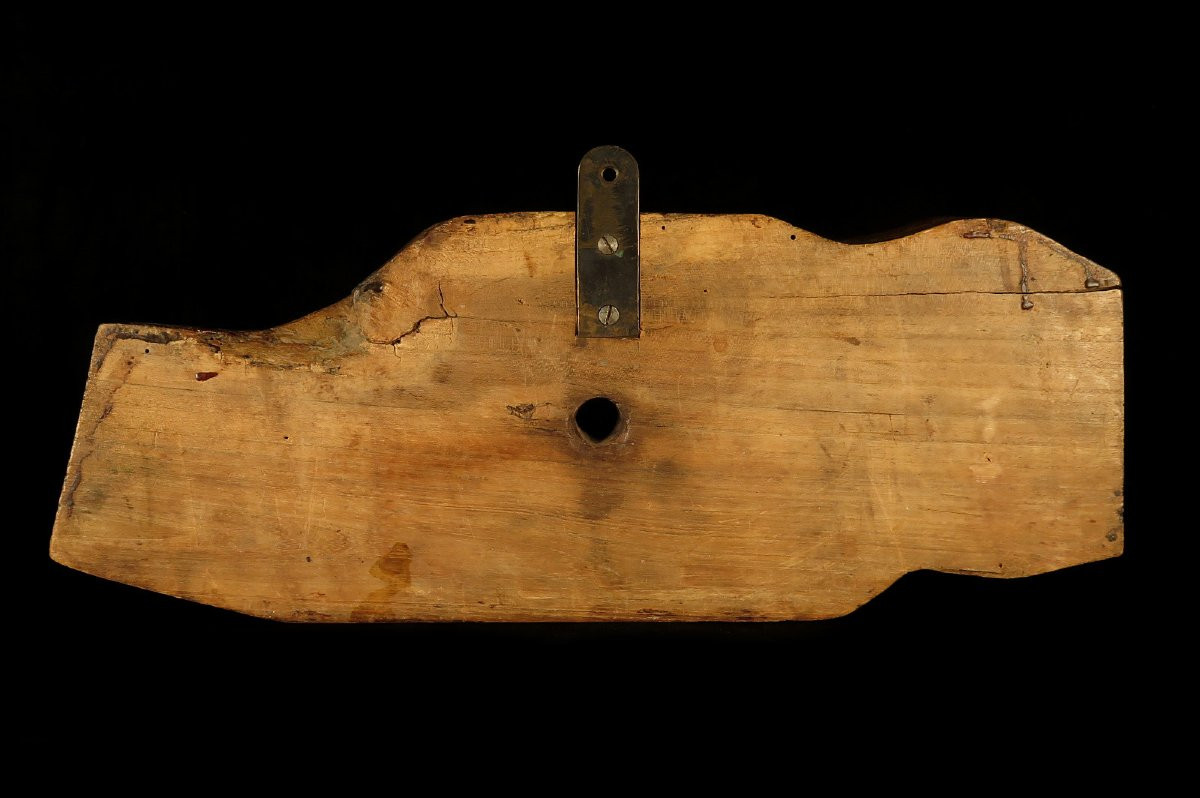 Ancien verrou de fût, art populaire Alsacien vers 1920 / Travail de marinier-photo-3