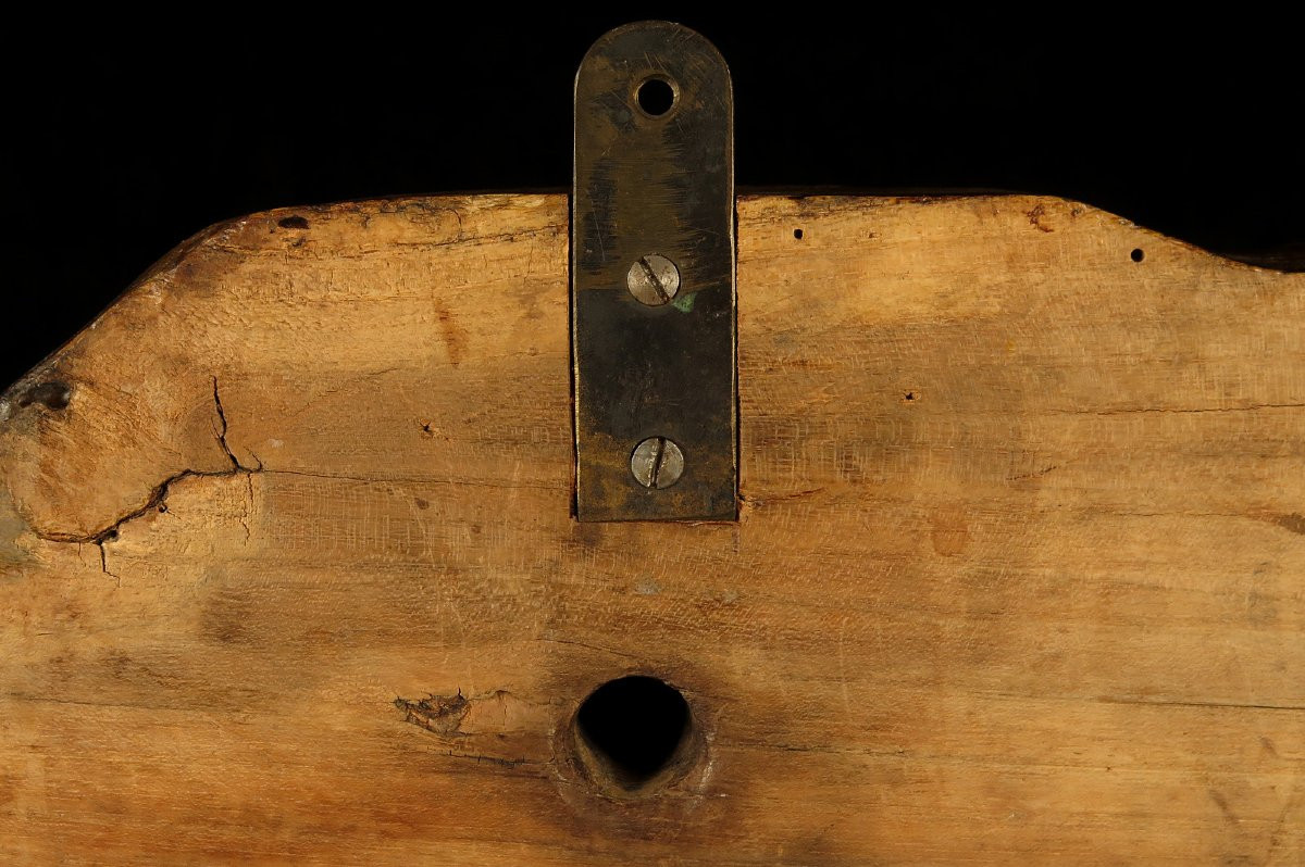 Ancien verrou de fût, art populaire Alsacien vers 1920 / Travail de marinier-photo-4