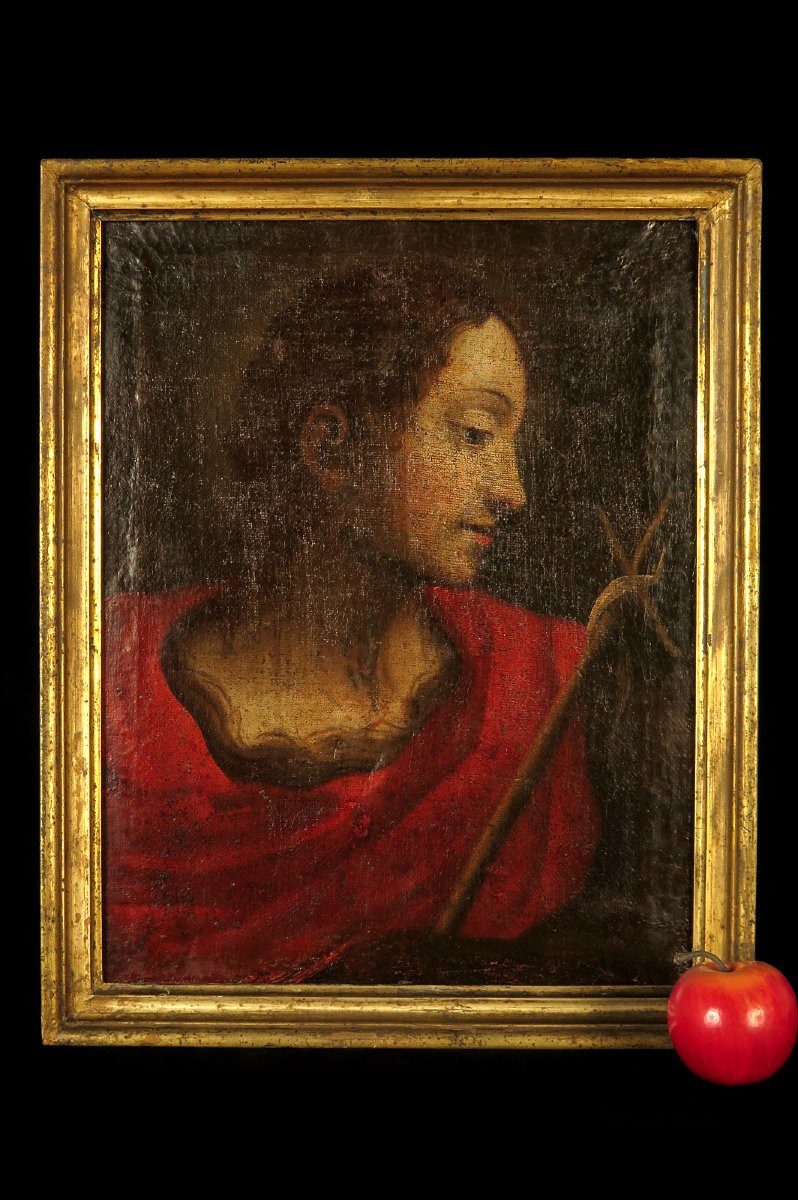 Antique 18th-century Portrait, Oil Painting Of Saint Sebastian / Origin: Italy-photo-7