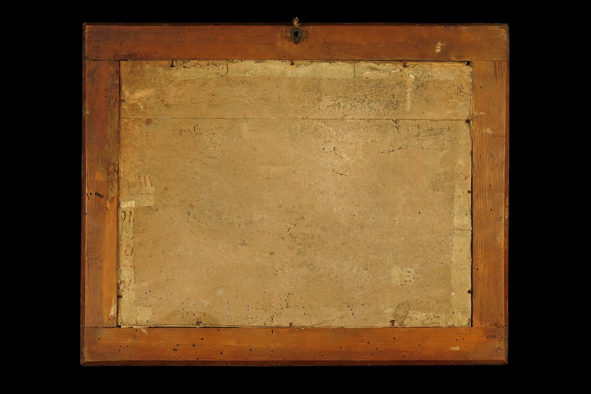 Antique Enhanced Lithograph, "les Trois Chemins De l'éternité" Circa 1850. God And Devil-photo-5