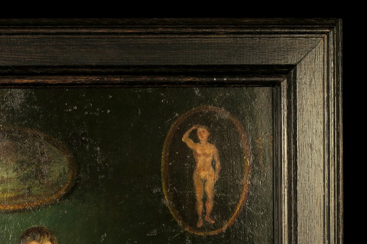 Stunning Early Erotic Oil Painting, Circa 1850 / Brothel Oddities-photo-3
