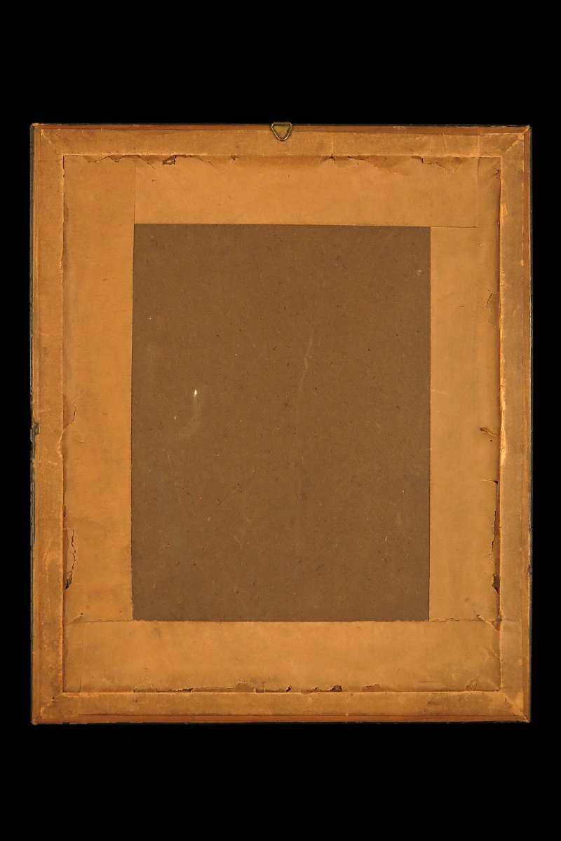 Antique Watercolor, Still Life, Circa 1920 / Memento Mori Painting, Cabinet Of Curiosities-photo-4