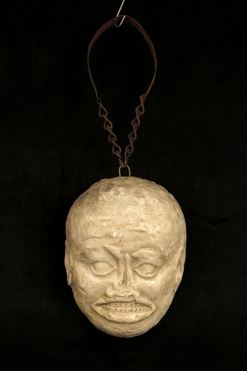 Antique Plaster Sculpture, -photo-2