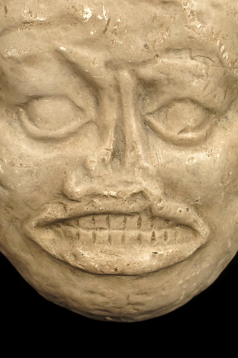 Antique Plaster Sculpture, -photo-3