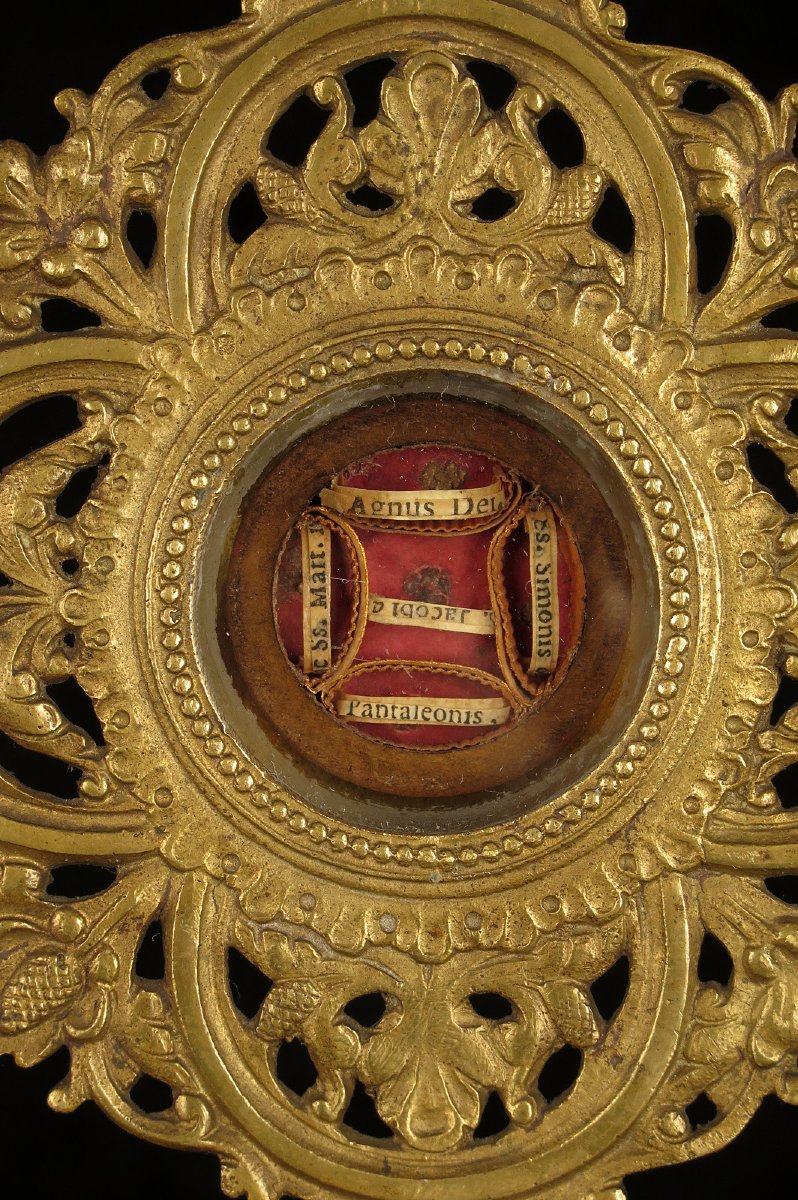 Antique Bronze And Brass Monstrance, Circa 1880 / Reliquary-photo-4