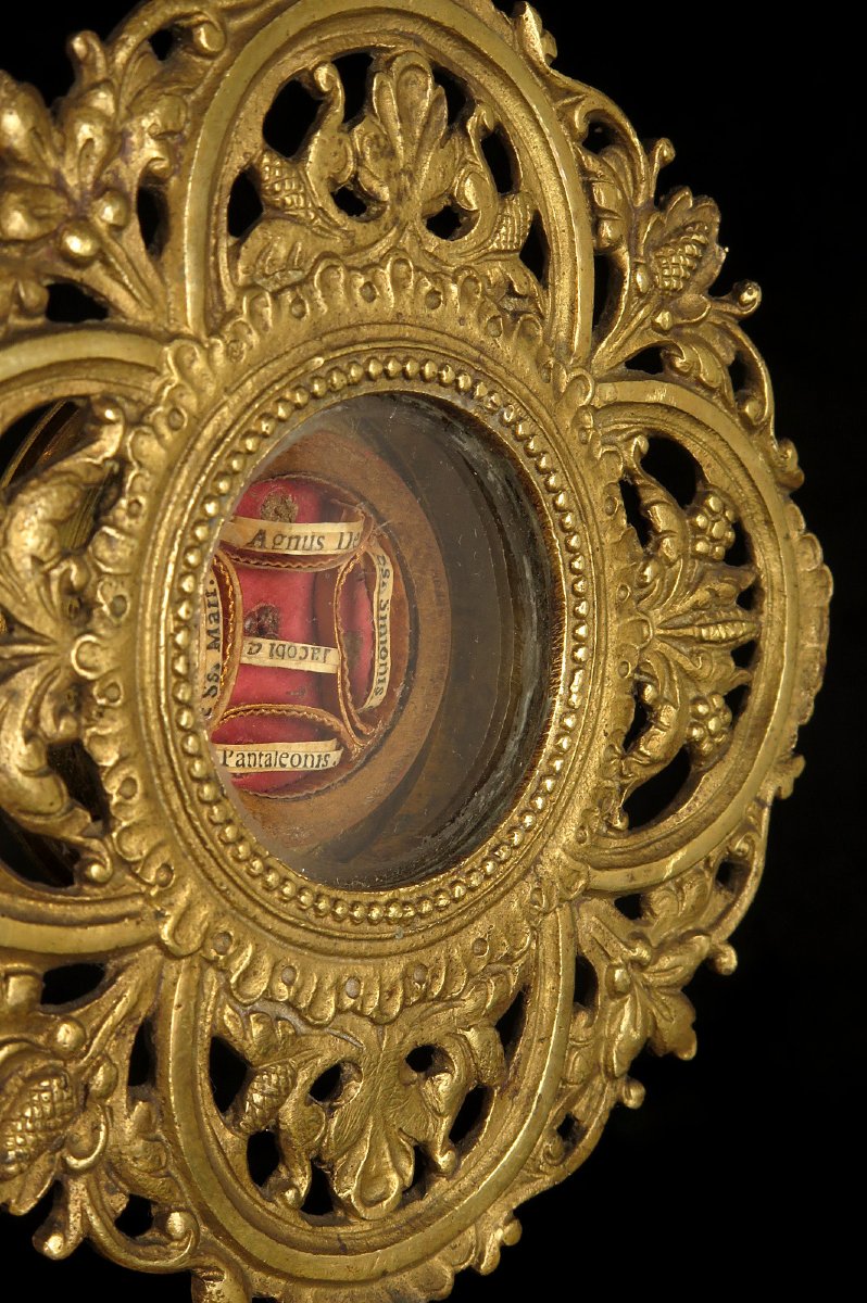Antique Bronze And Brass Monstrance, Circa 1880 / Reliquary-photo-7