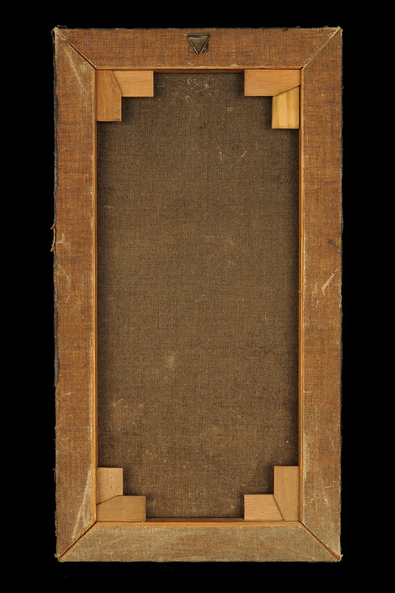Ancienne peinture à l'huile sur toile, Christ aux liens vers 1750 / Ecole Flamande-photo-7